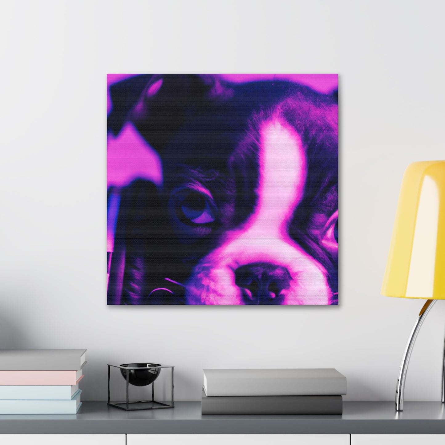 Sir Archibald Prescott von Leydenmore - Boston Terrier - Canvas