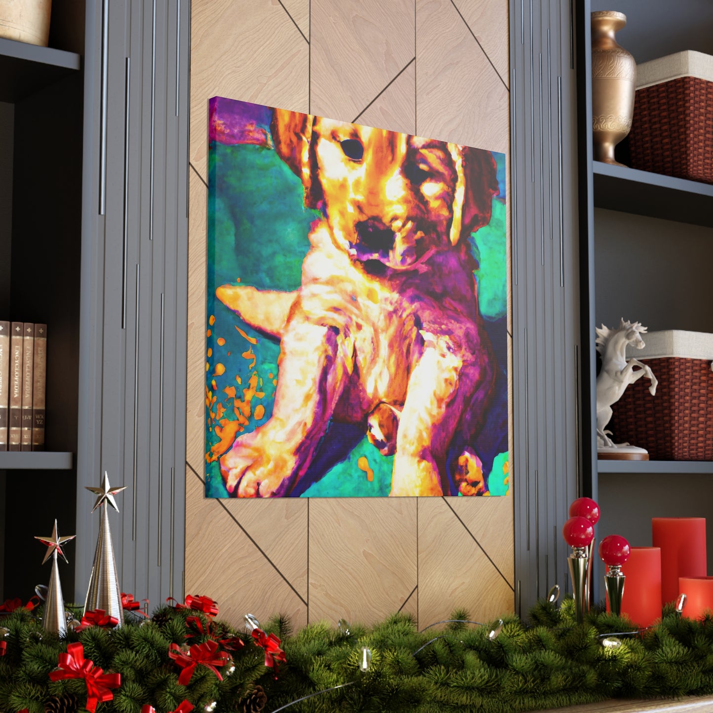 Aurora de Valois - Golden Retriever Puppy - Canvas