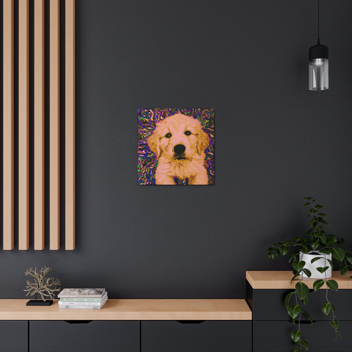 Countess Eleonore Magnificento - Golden Retriever Puppy - Canvas