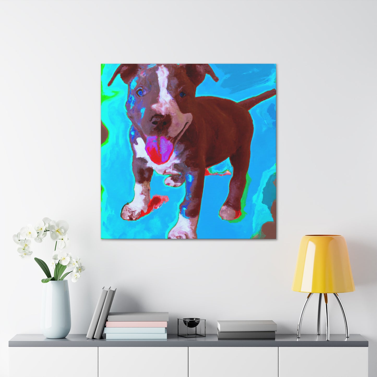 Rivana Von Rothshausen - Pitbull Puppy - Canvas