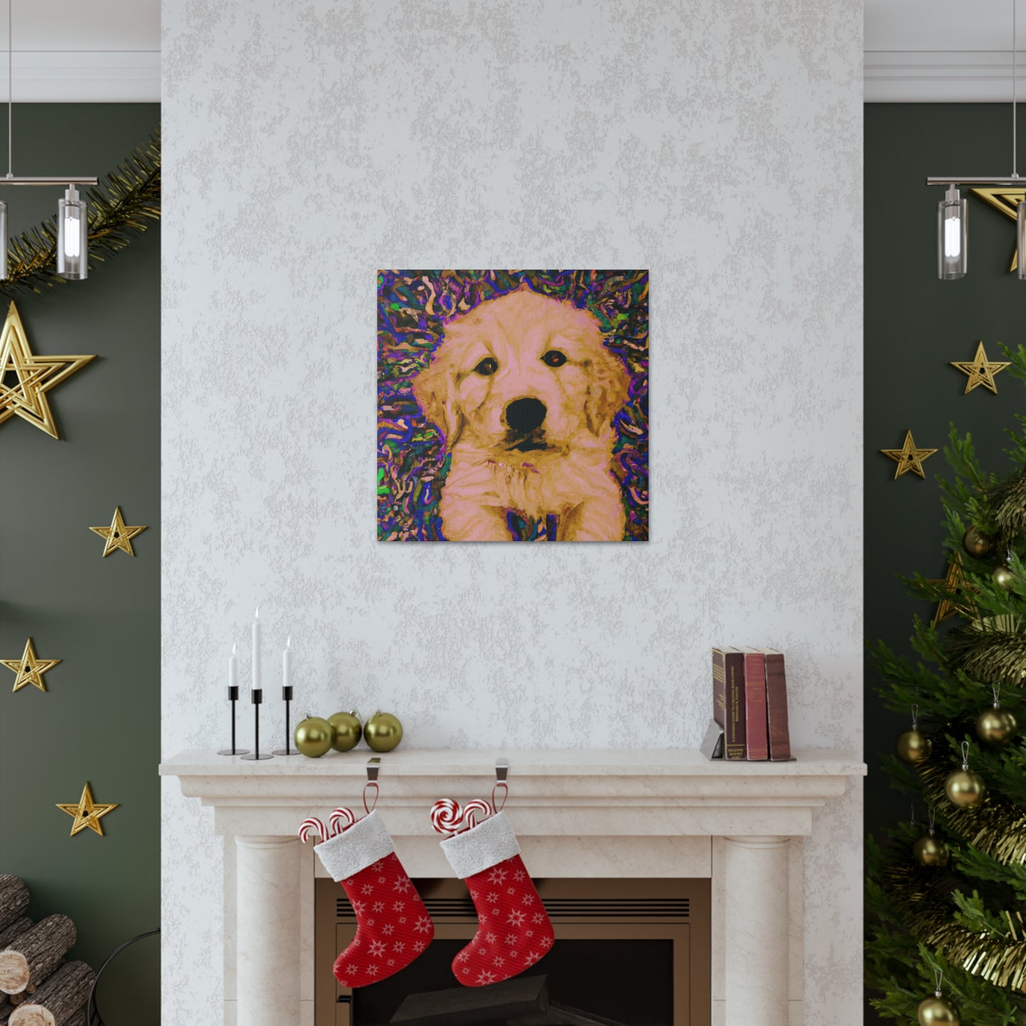 Countess Eleonore Magnificento - Golden Retriever Puppy - Canvas