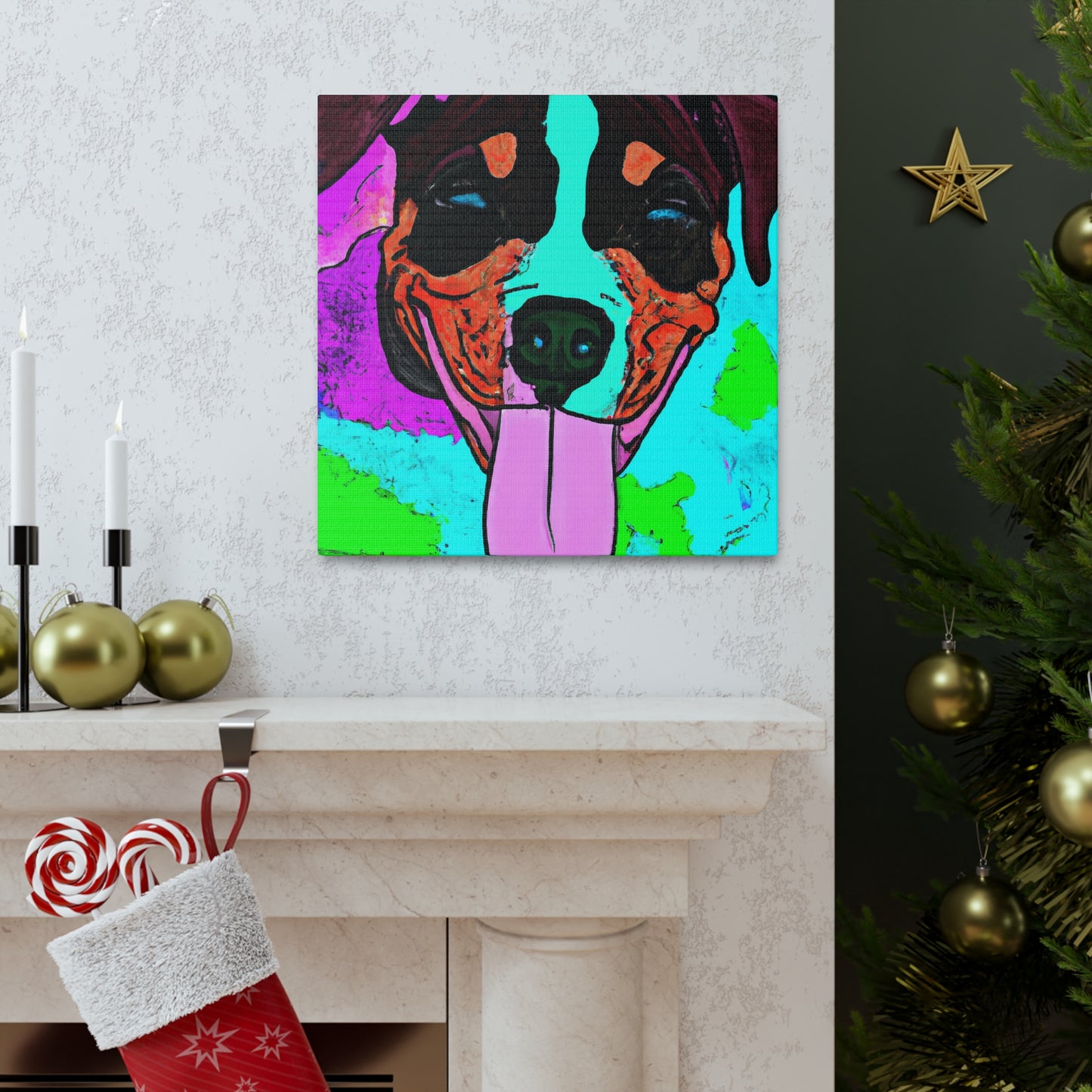 Gwendolyn de LaVallee - Pitbull Puppy - Canvas