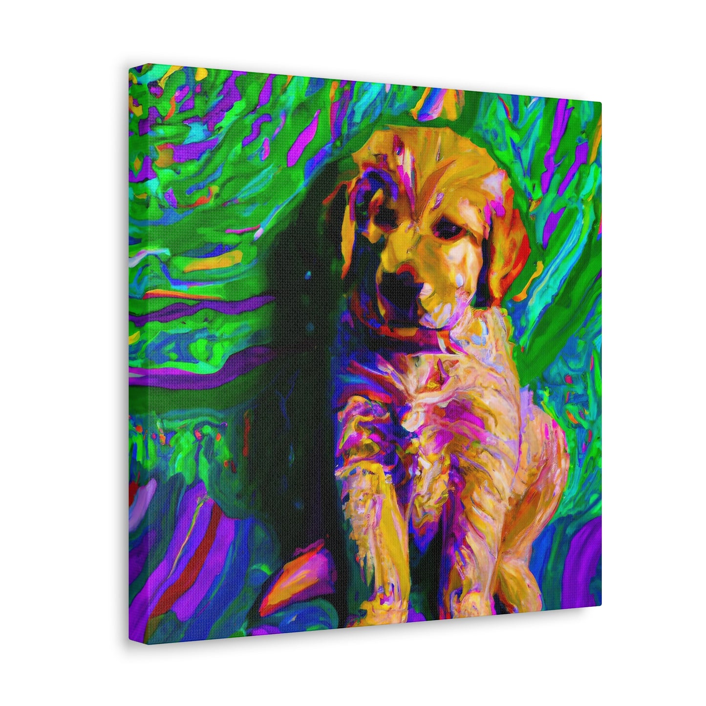 Kingston Remei de Becque - Golden Retriever Puppy - Canvas