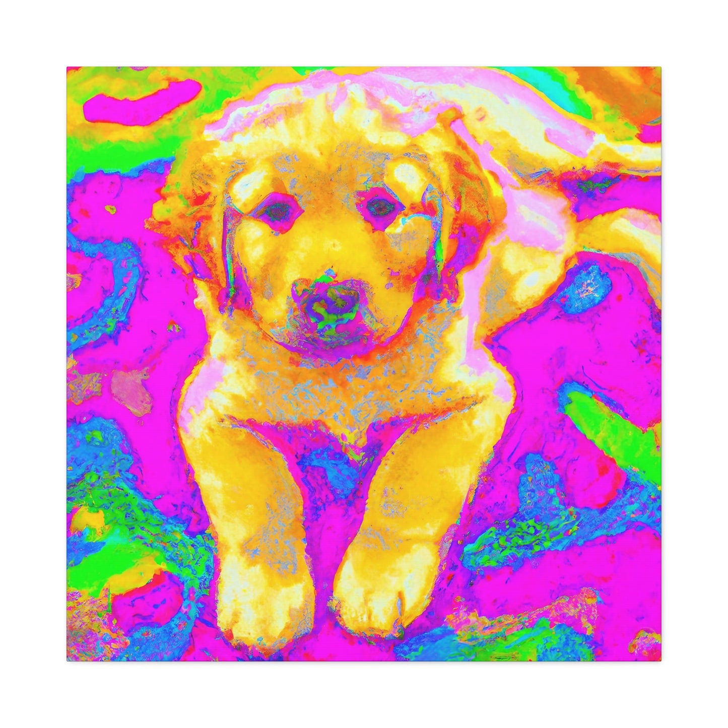 Kingston de la Vexis - Golden Retriever Puppy - Canvas