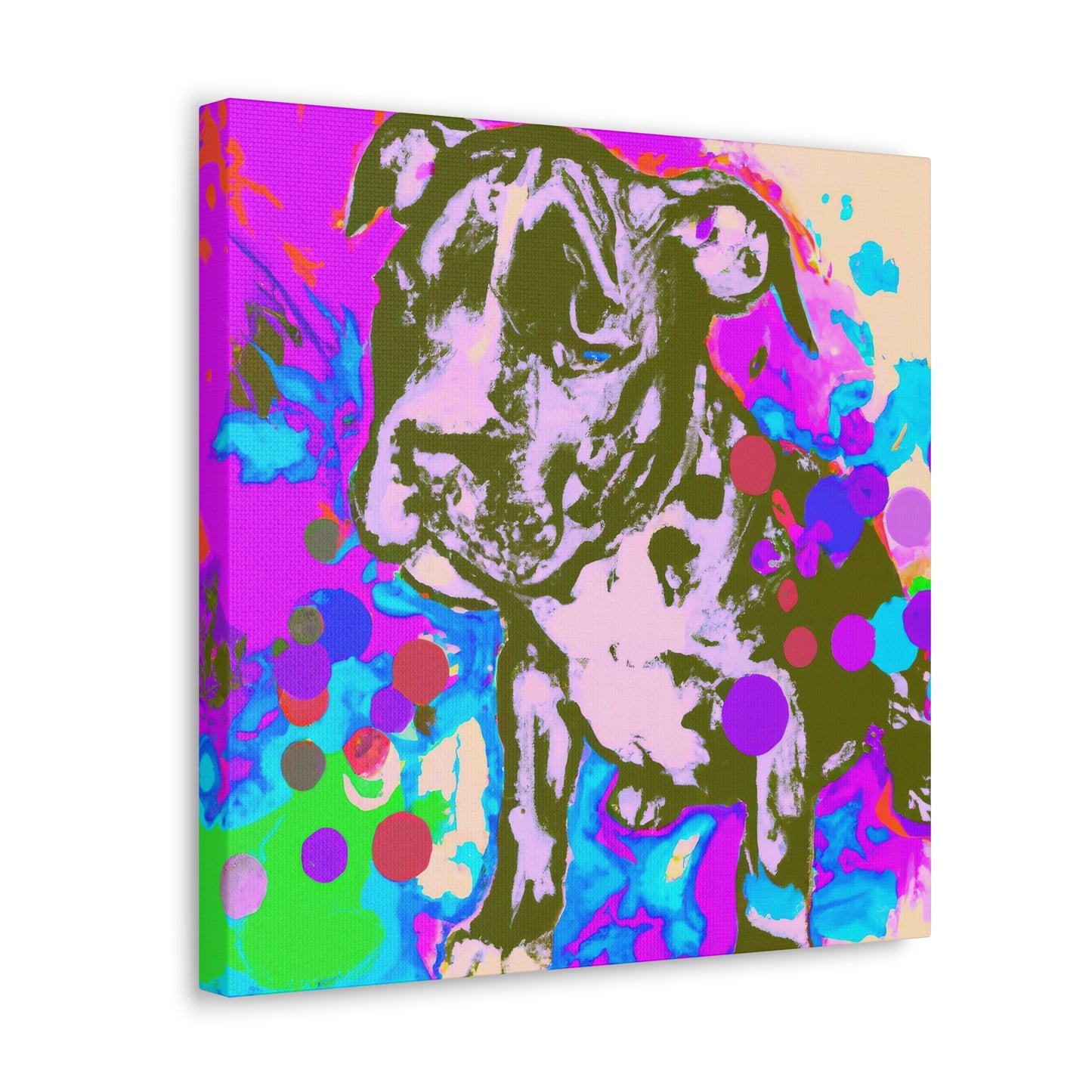 Augustine de Valois - Pitbull Puppy - Canvas