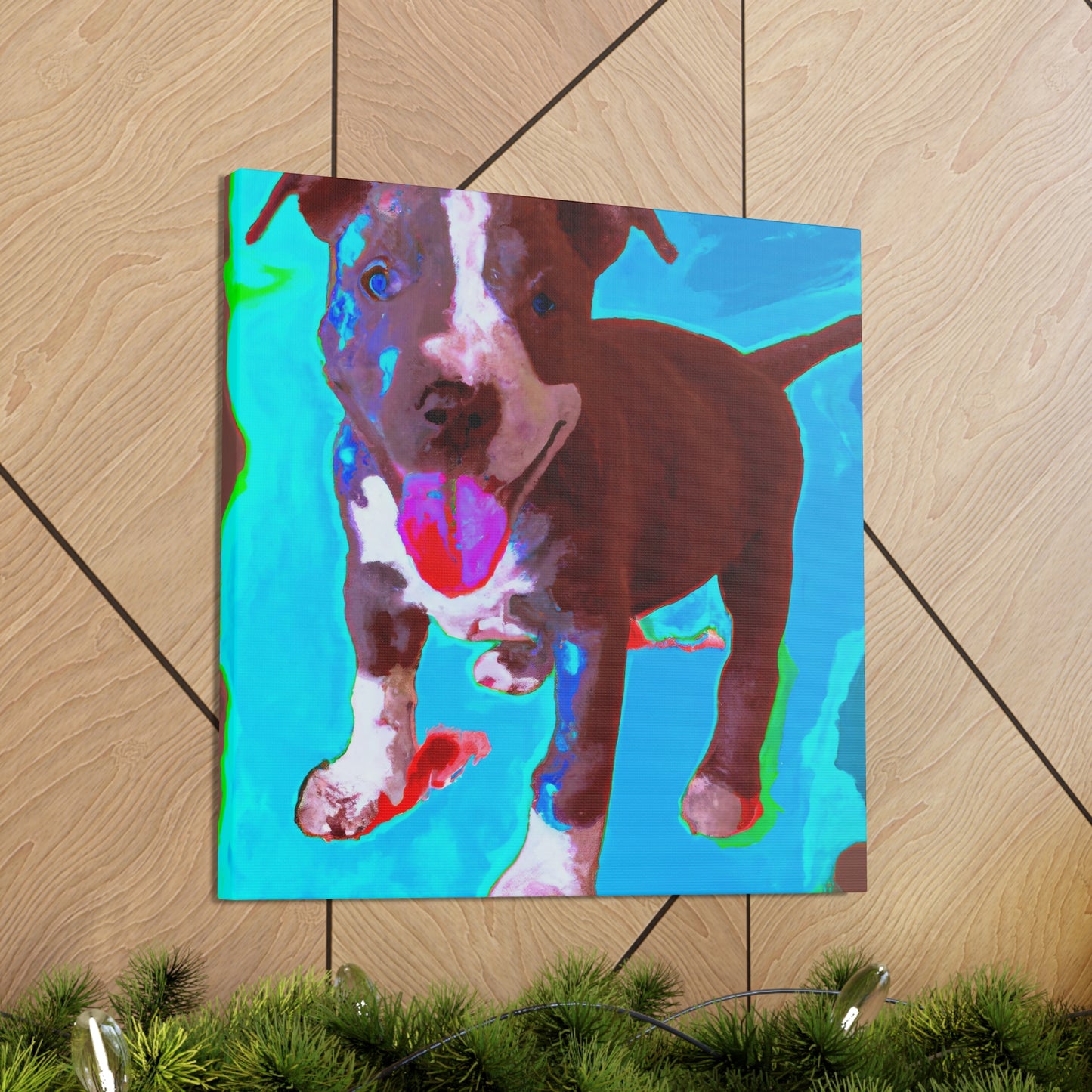 Rivana Von Rothshausen - Pitbull Puppy - Canvas