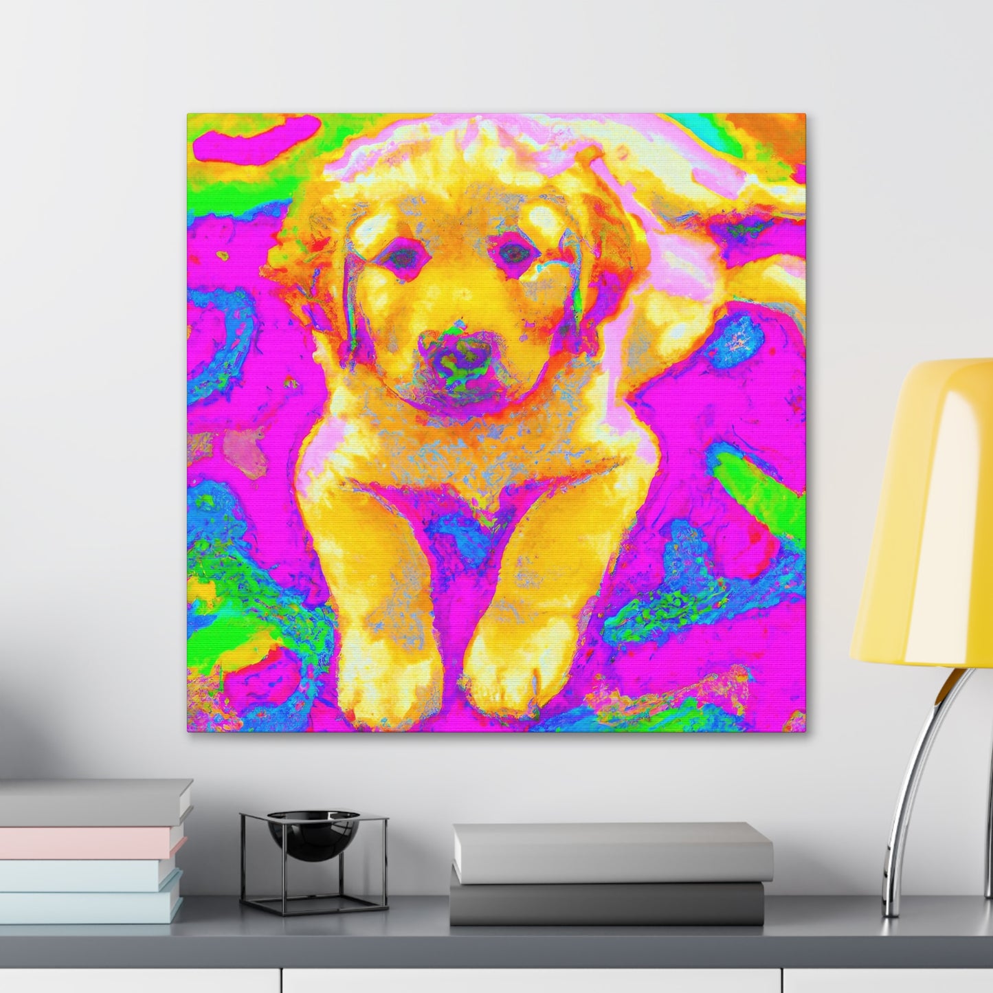 Kingston de la Vexis - Golden Retriever Puppy - Canvas