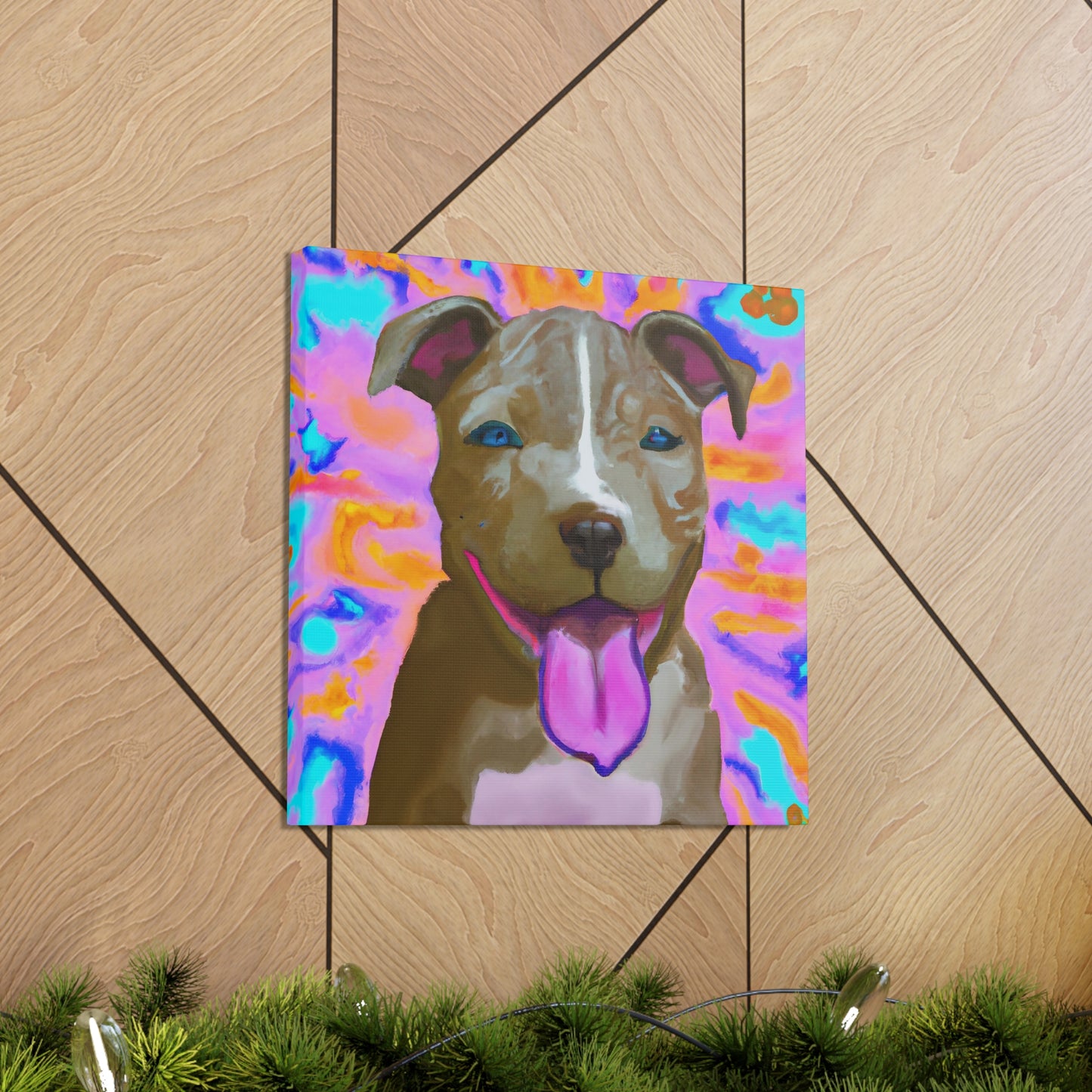 Prince/Princess Castellano of Italy - Pitbull Puppy - Canvas