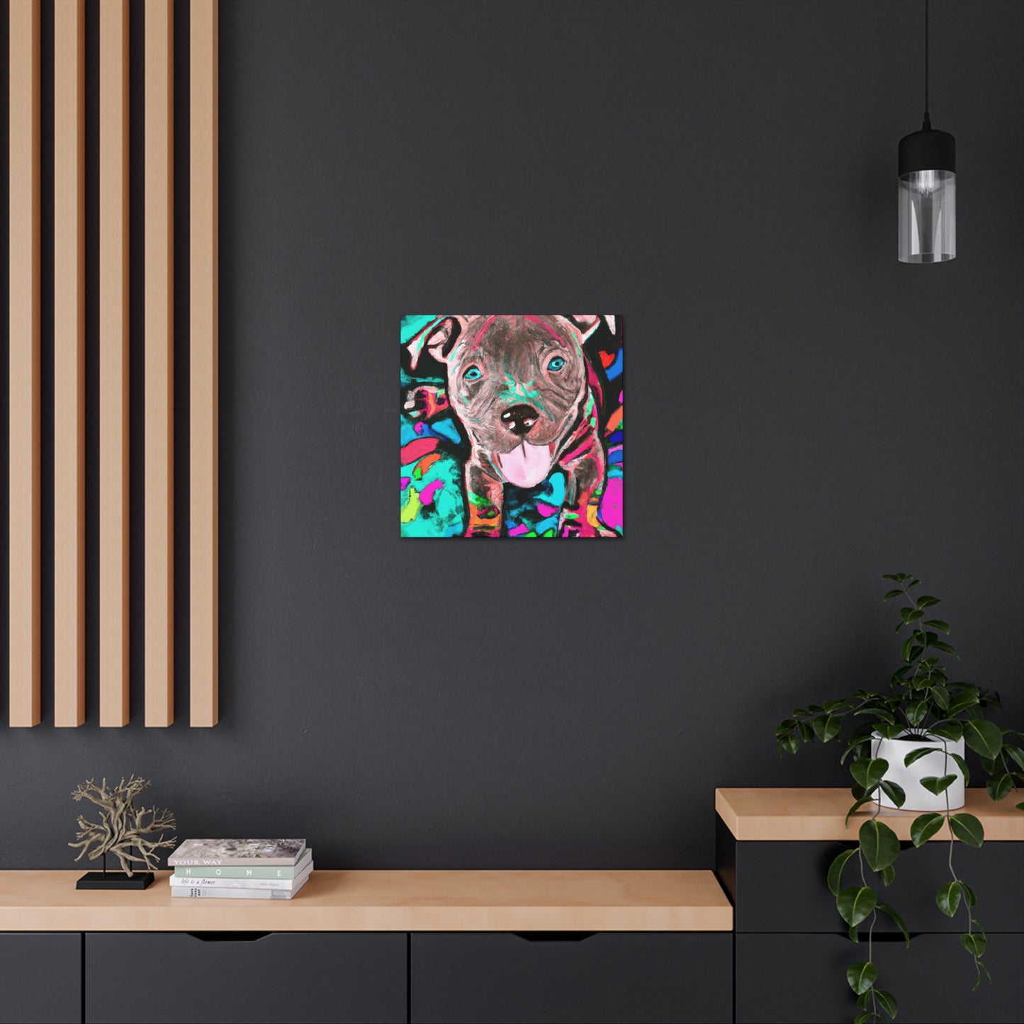 Princess Artemide of Florence - Pitbull Puppy - Canvas