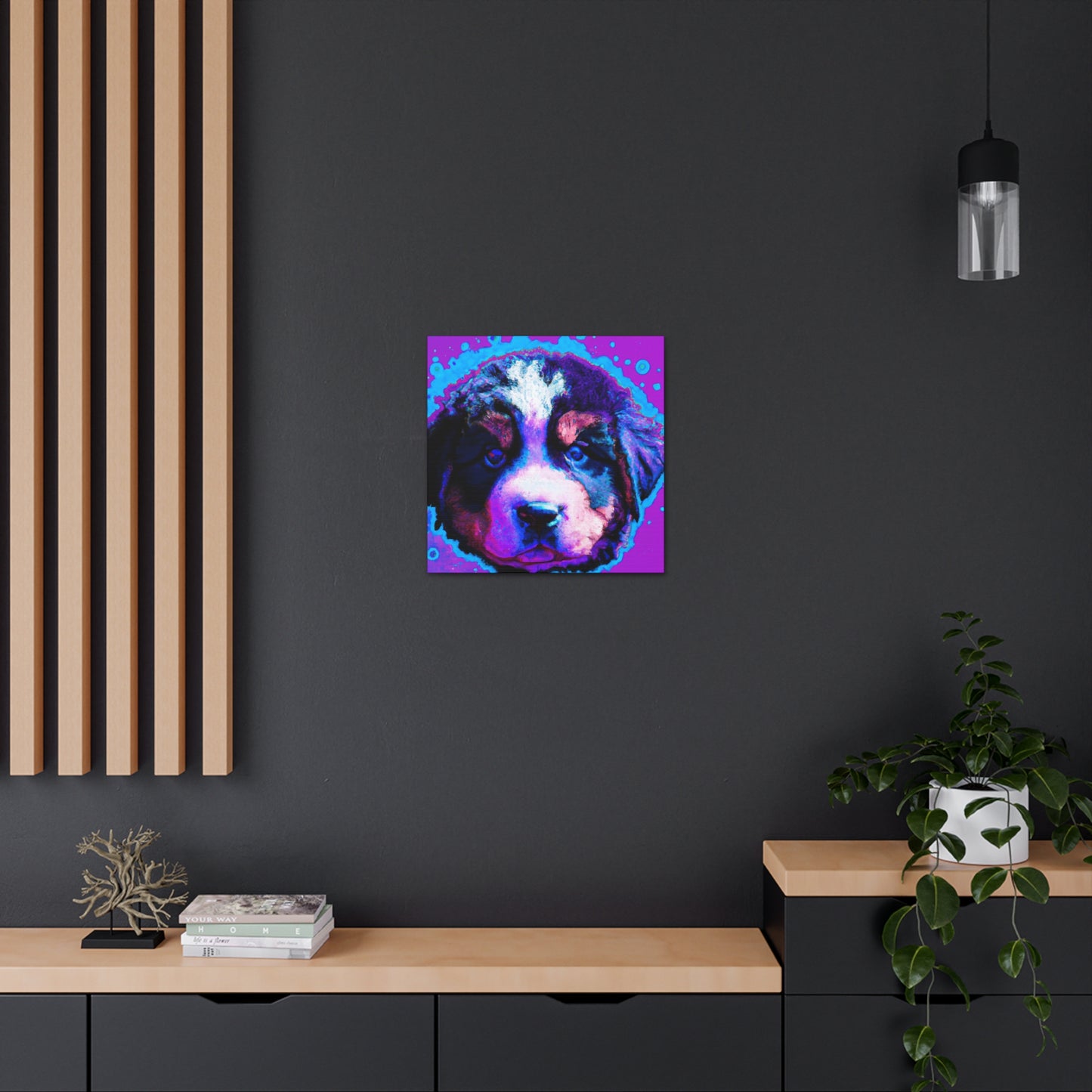 Queen Ellahanna of the Evercloaks - Bernese Mountain Dog - Canvas