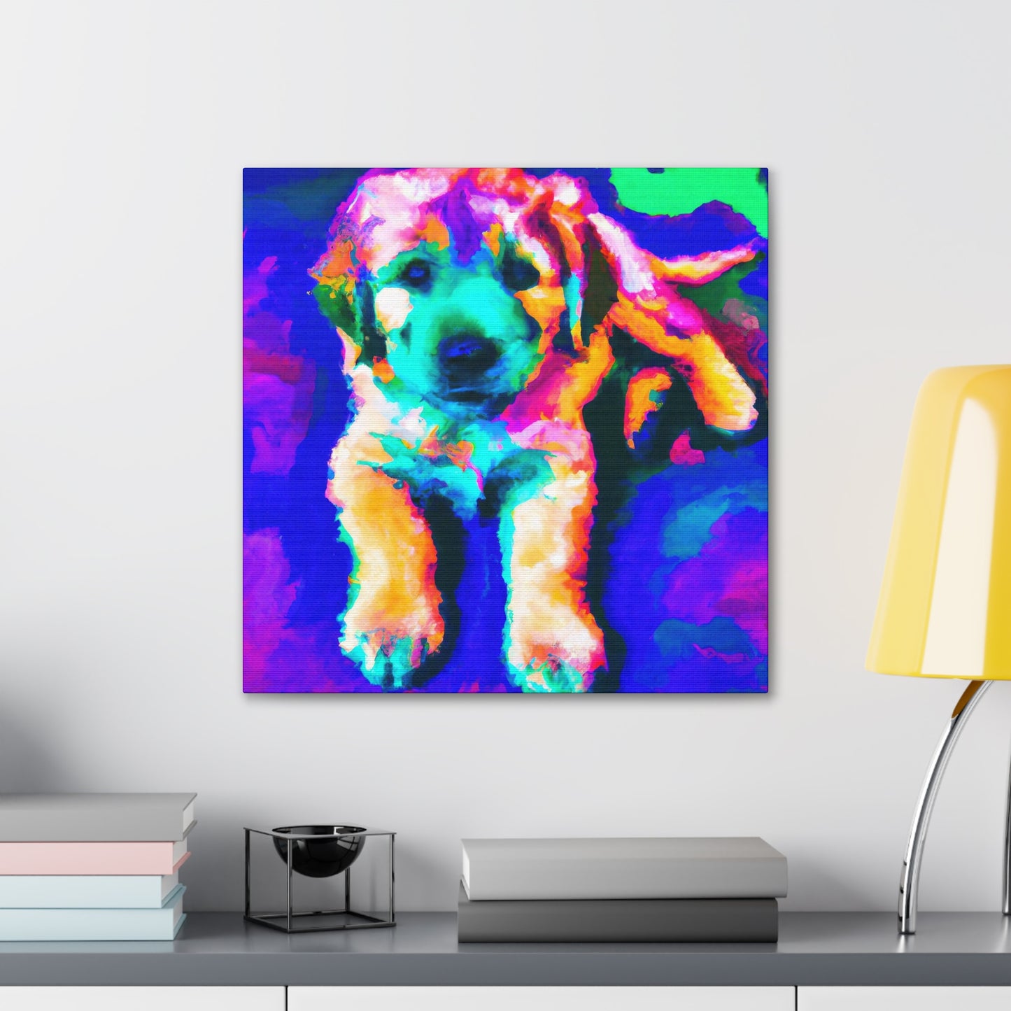 Cortland de' Medici - Golden Retriever Puppy - Canvas