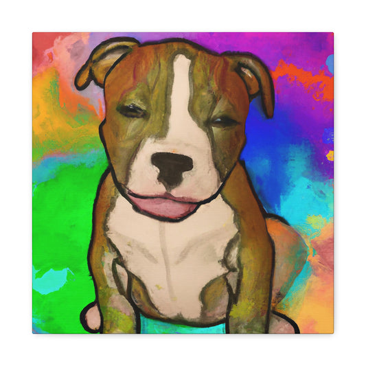 Shahranila the Magnificent - Pitbull Puppy - Canvas