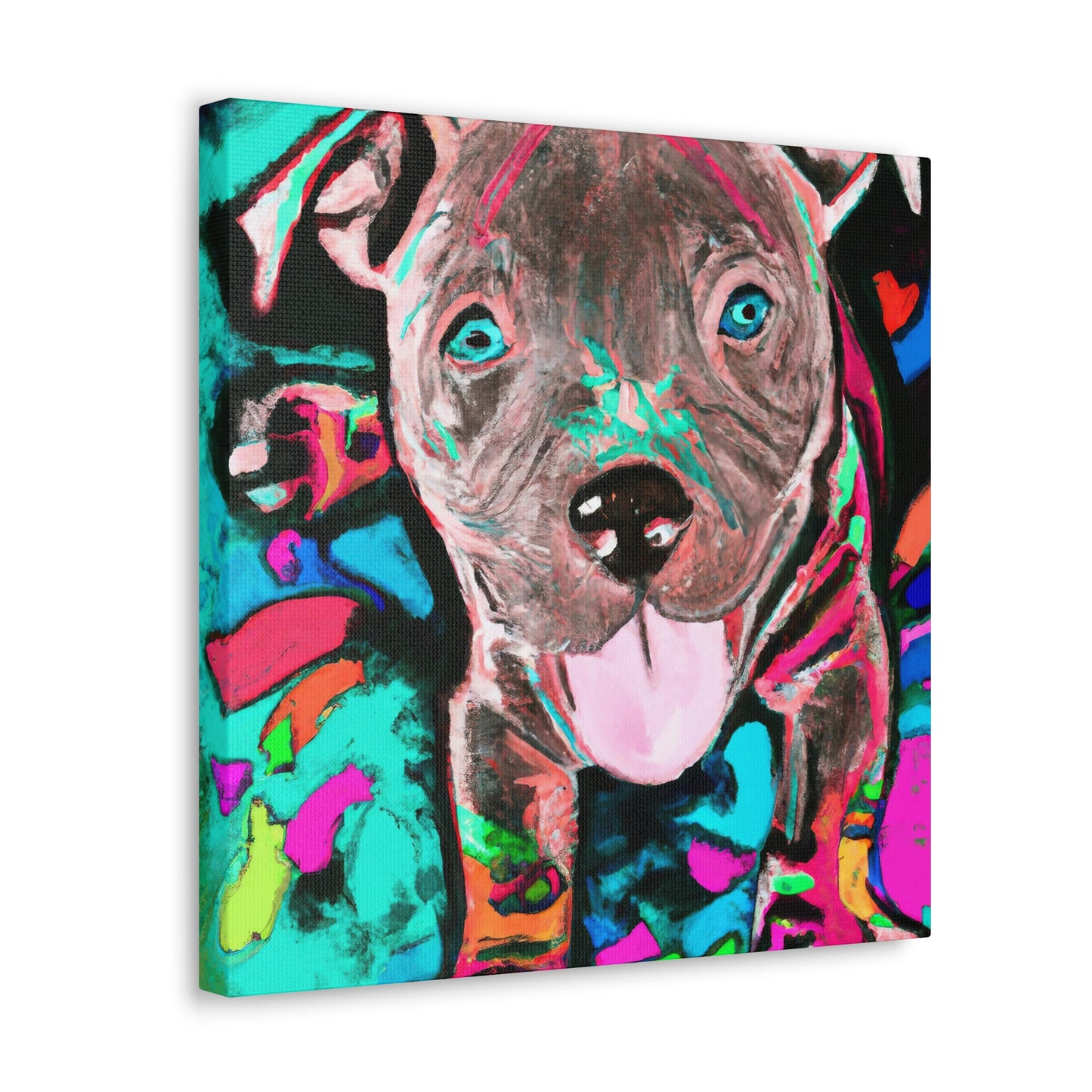 Princess Artemide of Florence - Pitbull Puppy - Canvas