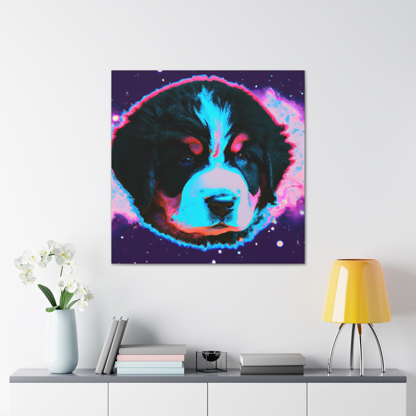 Crowned Princess Sofia of Zurich. - Bernese Mountain Dog - Canvas