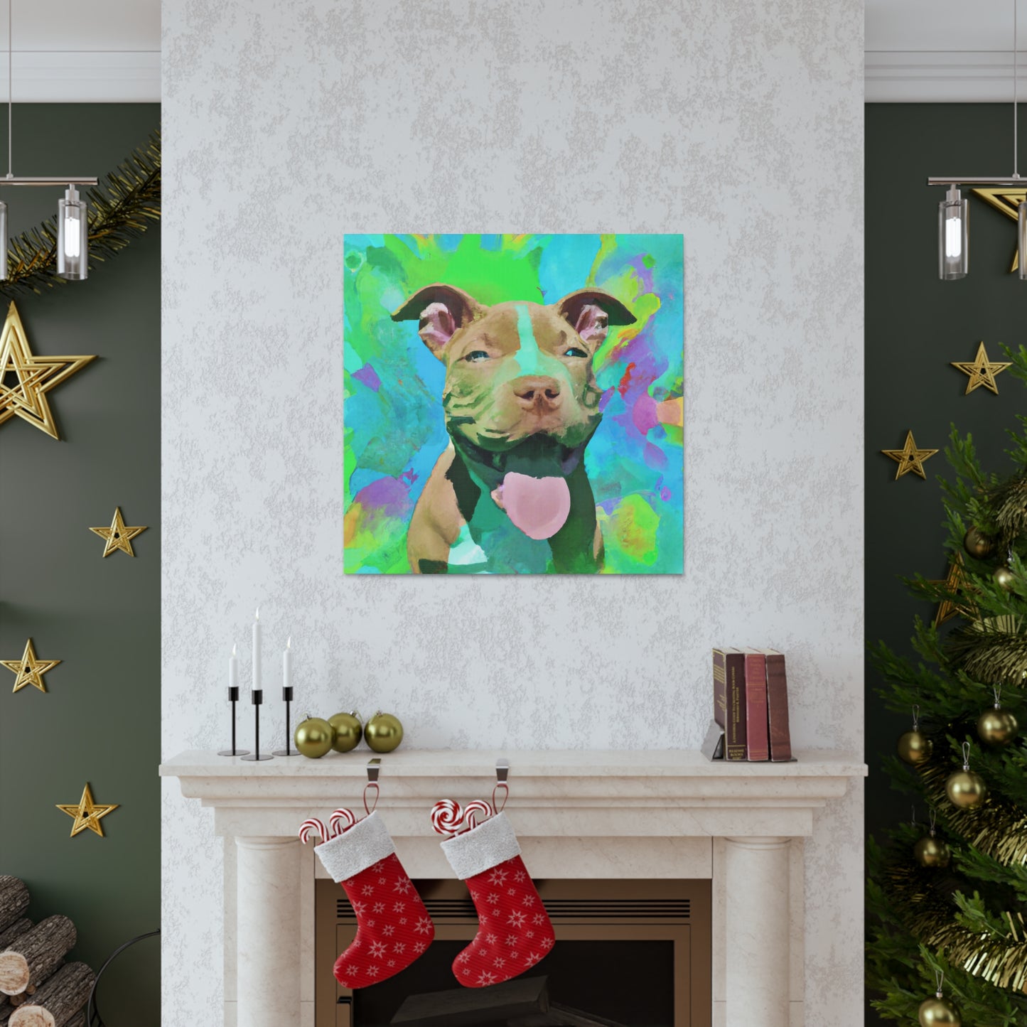 Princella Solamae - Pitbull Puppy - Canvas