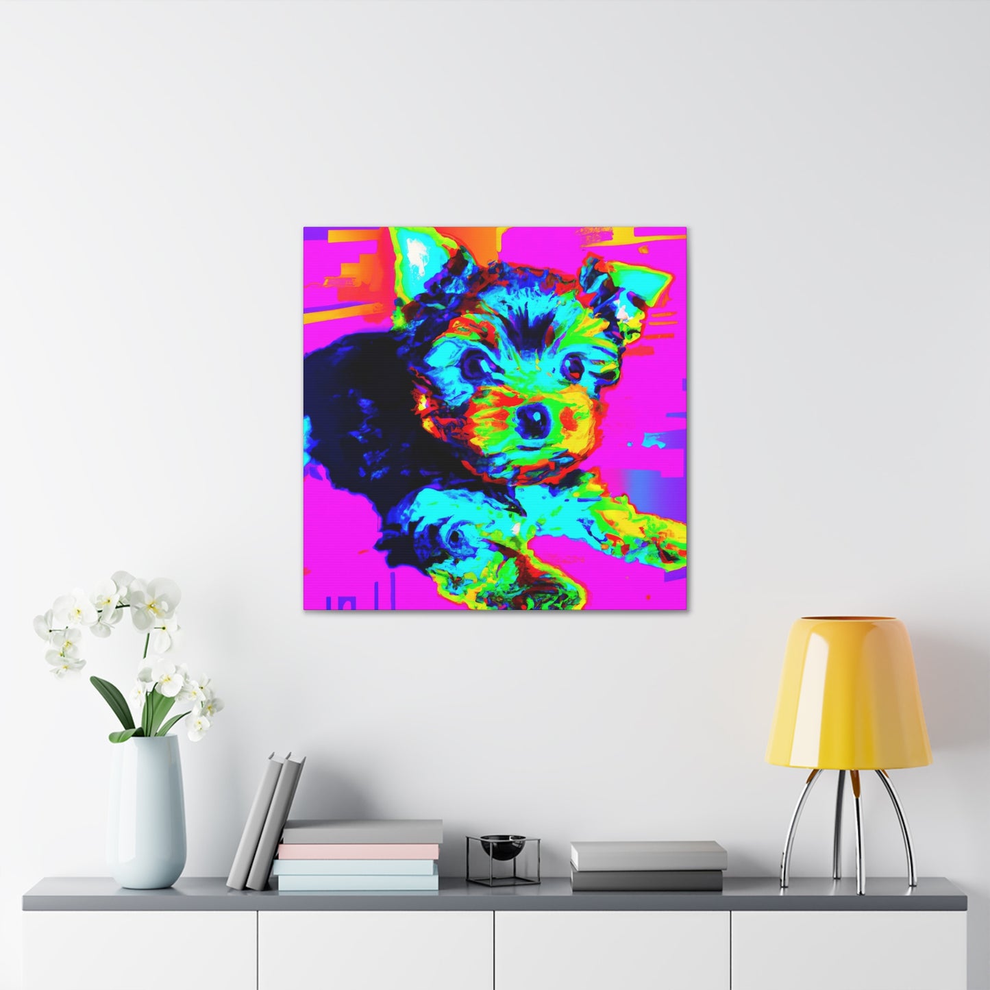 Kingston Dionita I - Yorkie Puppy - Canvas