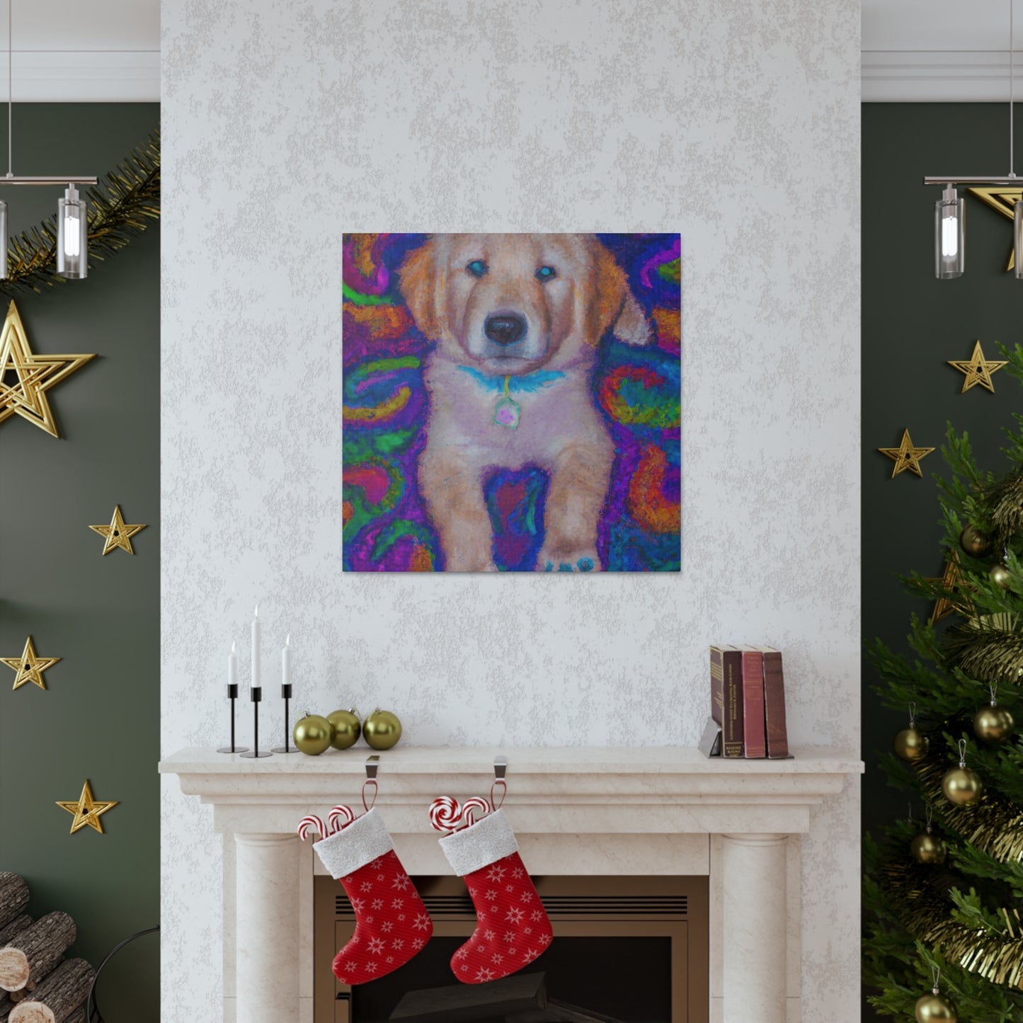 Lord Fausto Hopecliff - Golden Retriever Puppy - Canvas