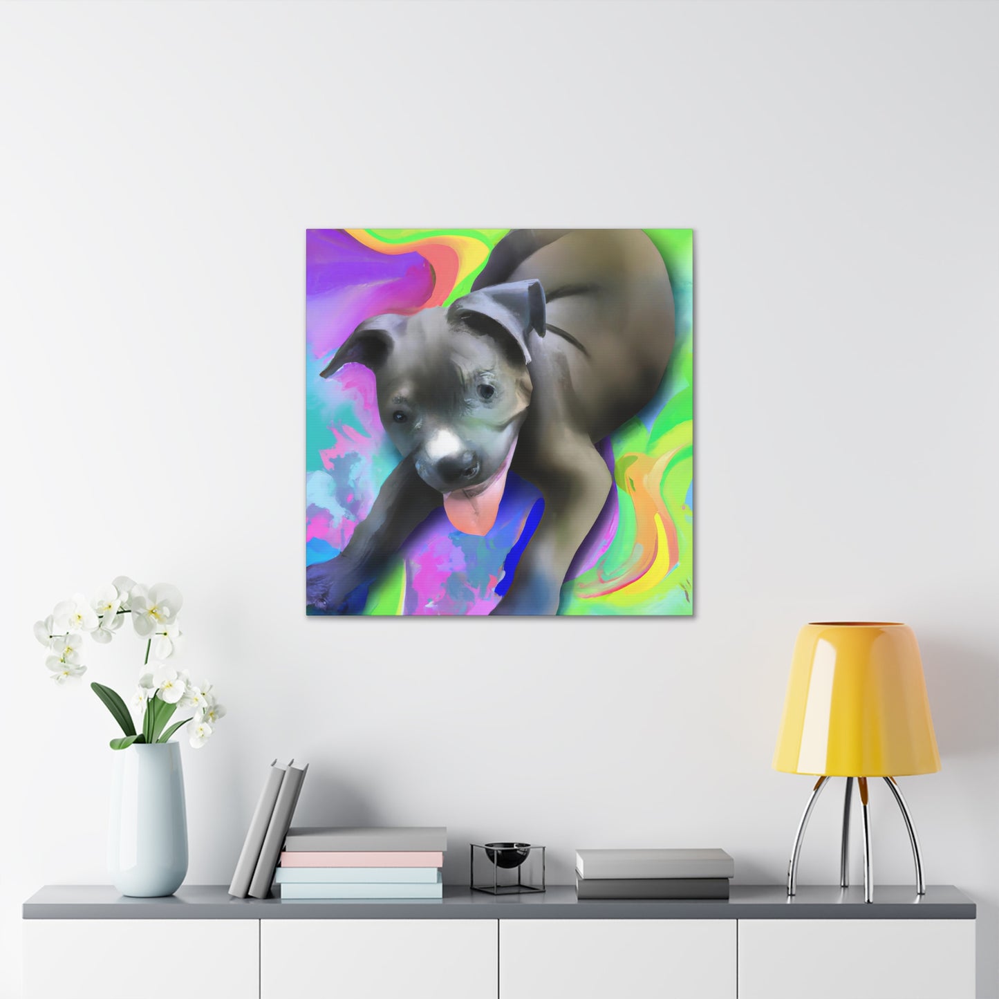 Baroness Amalthea Valancephon - Pitbull Puppy - Canvas