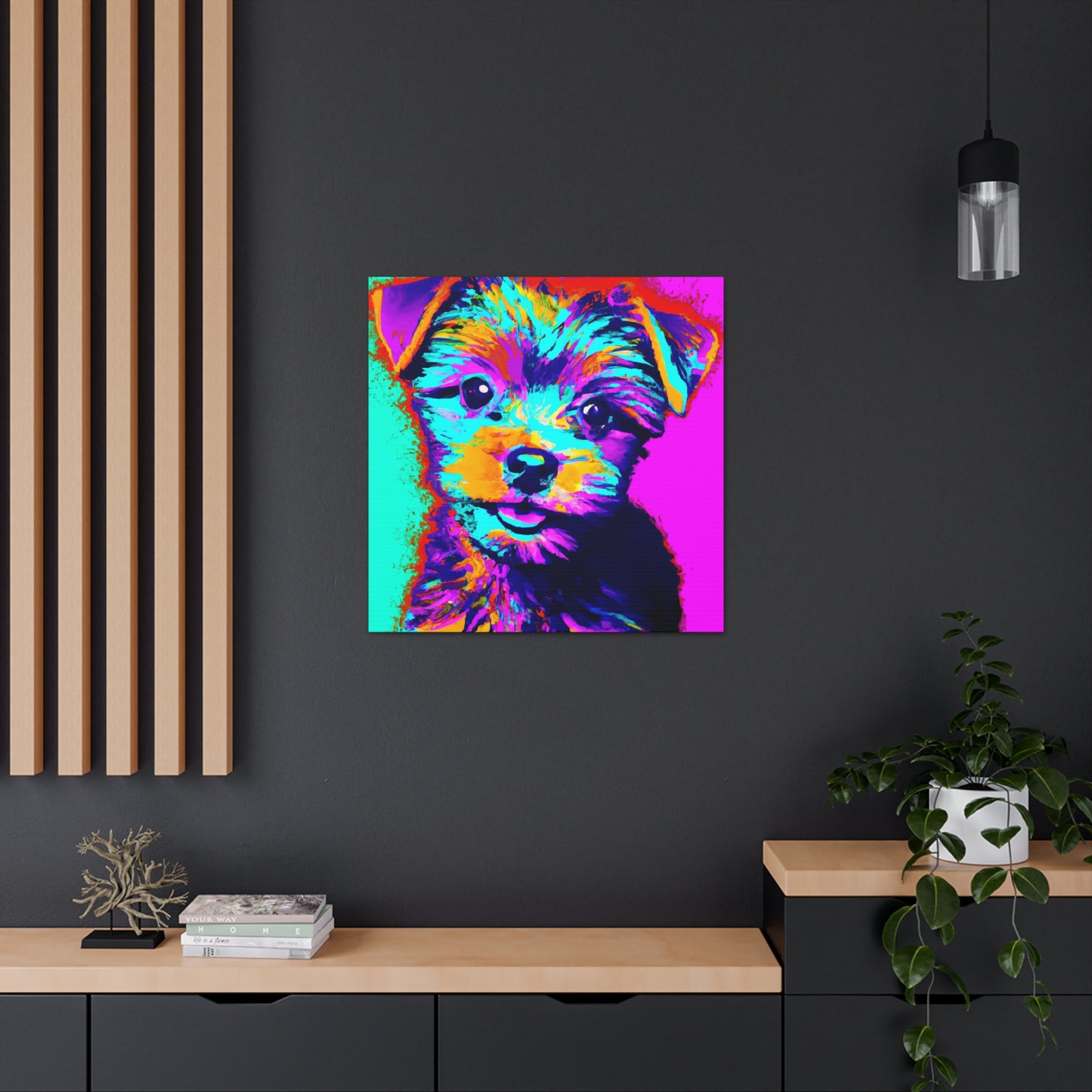 Afton Wilhemina de Winshire - Yorkie Puppy - Canvas