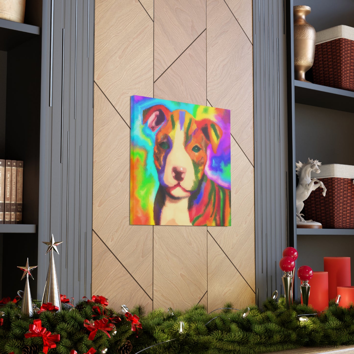 Countess Aurora Delacroix - Pitbull Puppy - Canvas