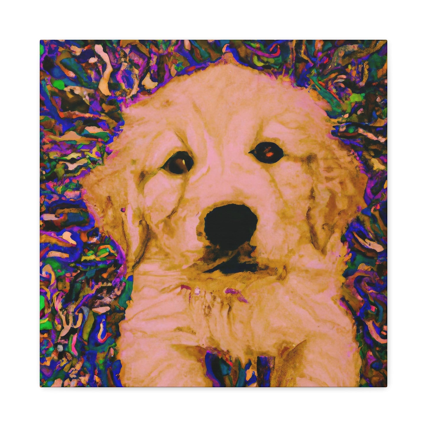 Countess Eleonore Magnificento - Golden Retriever Puppy - Canvas