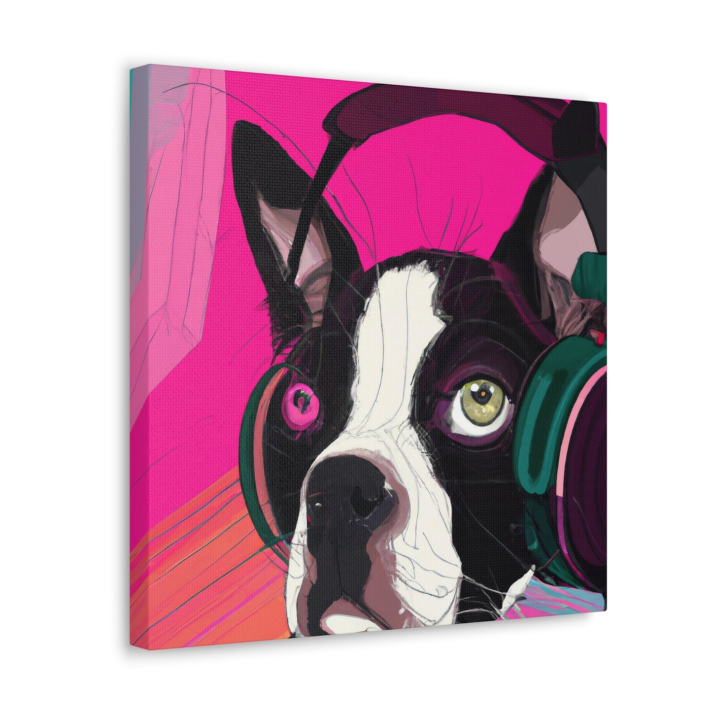 Countess Abigail Amethyst Parmelee of Boston. - Boston Terrier - Canvas