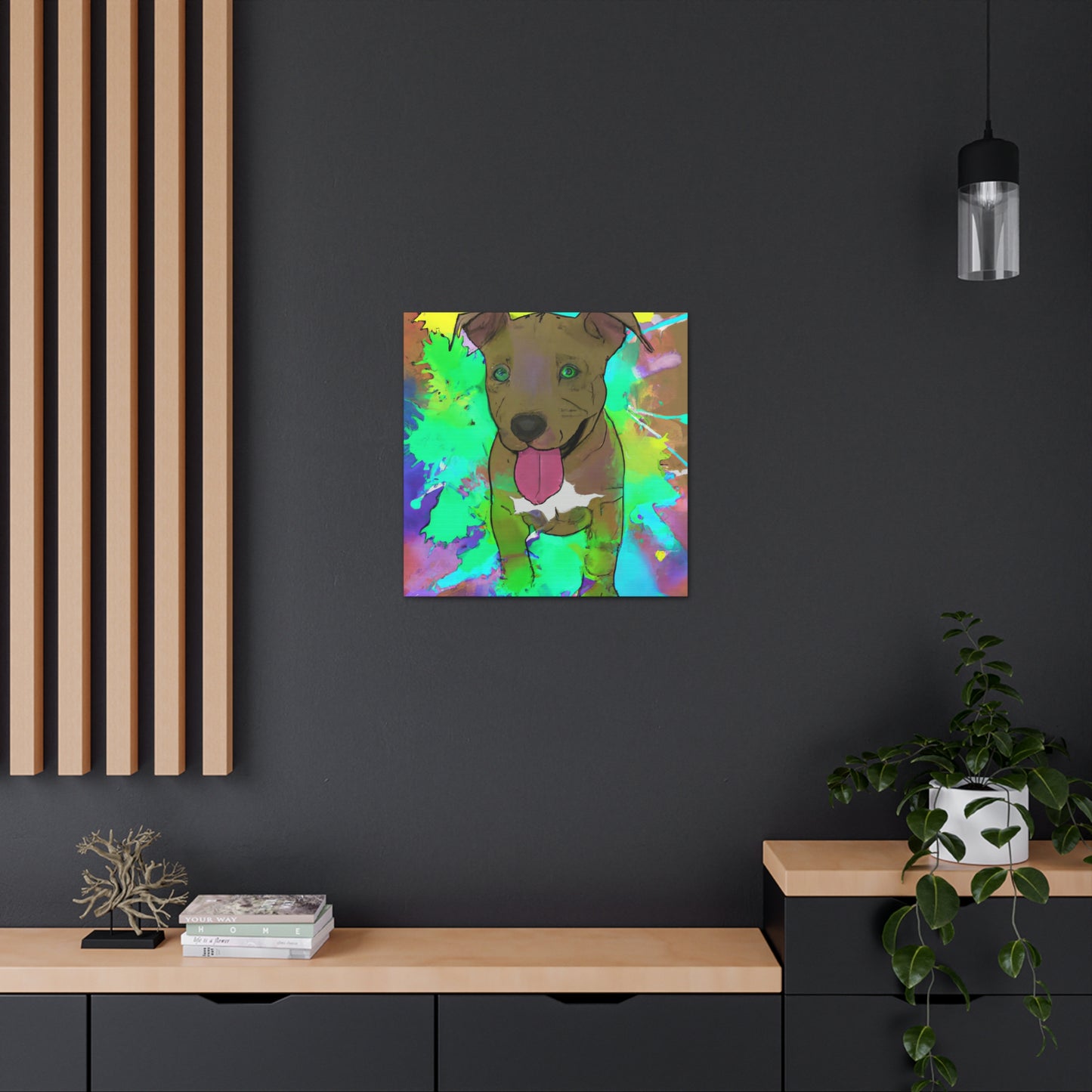 Kingston Viscounteau - Pitbull Puppy - Canvas