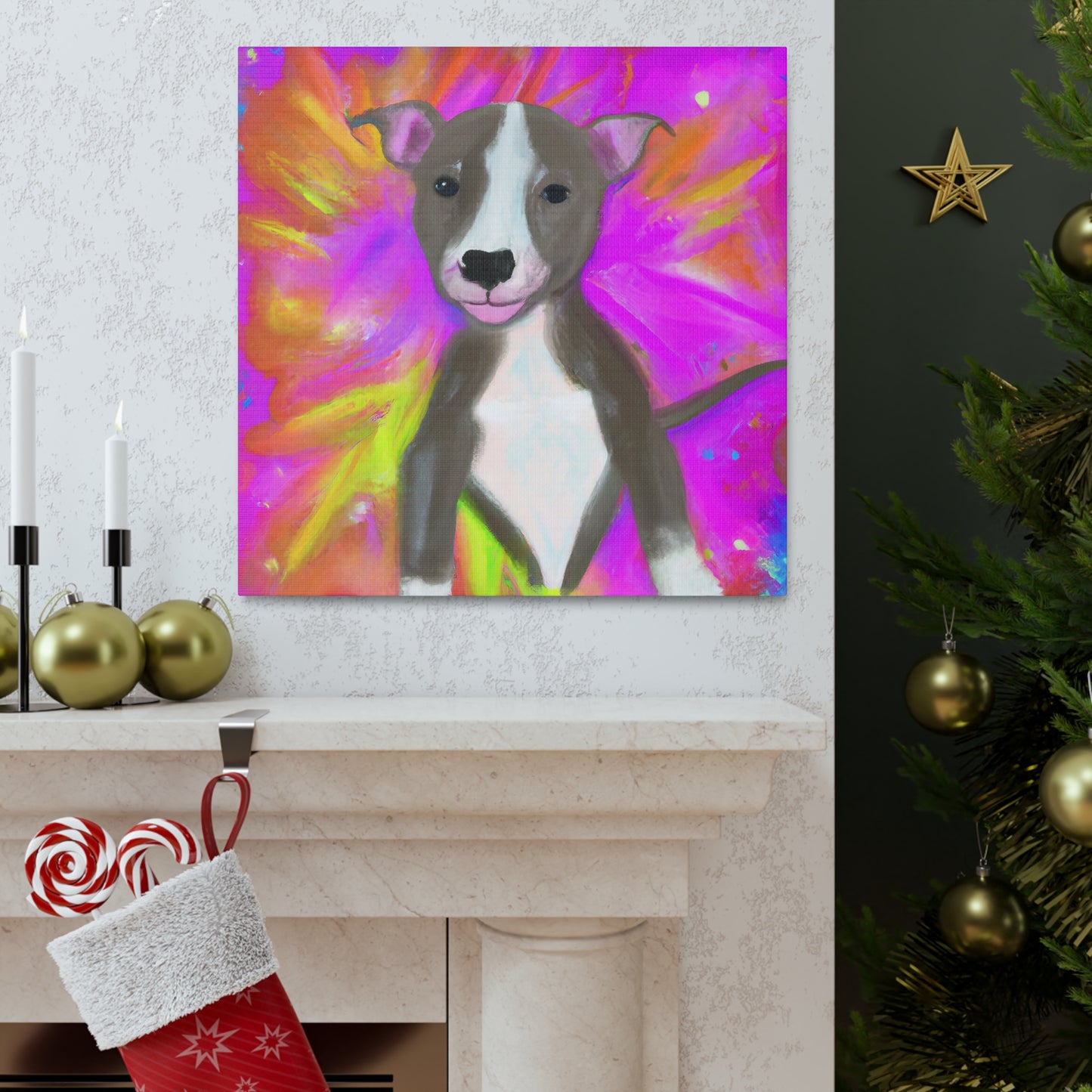 Artemisaristea Royaltea - Pitbull Puppy - Canvas