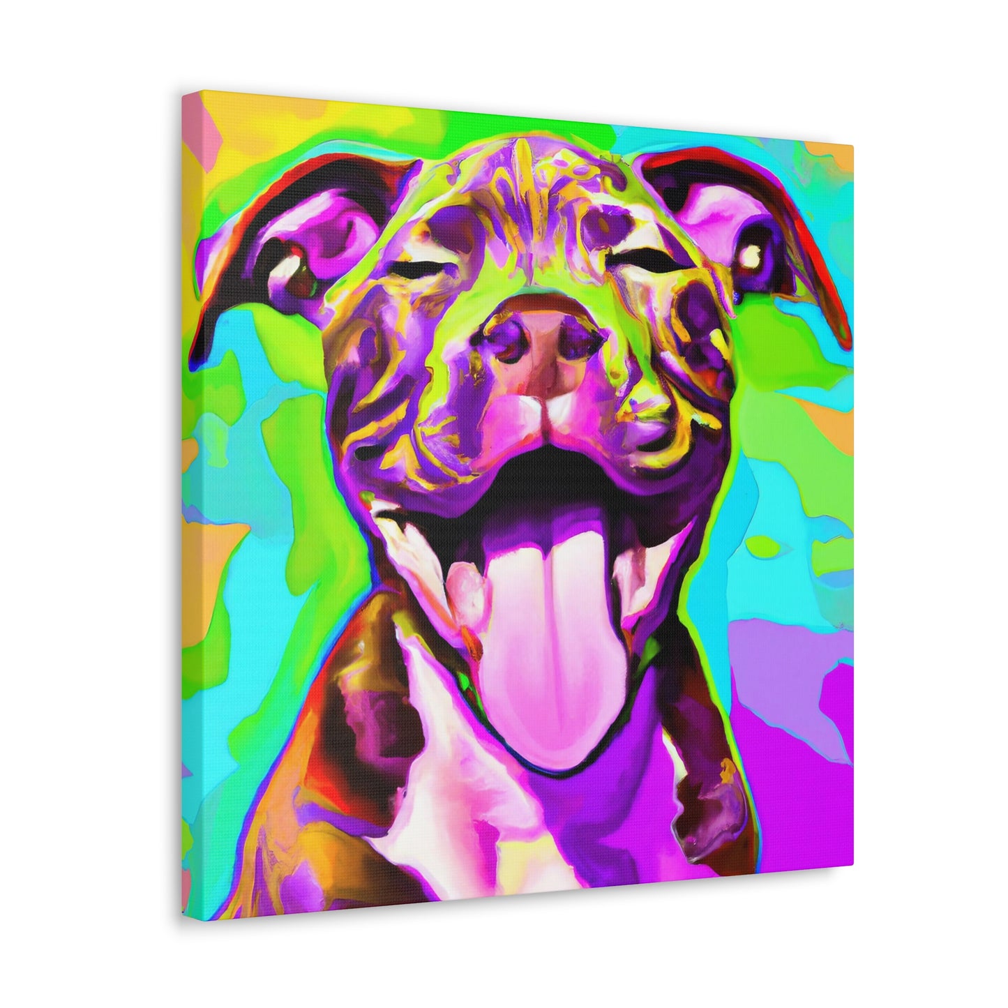 Prince Ianus Bailey the Second - Pitbull Puppy - Canvas