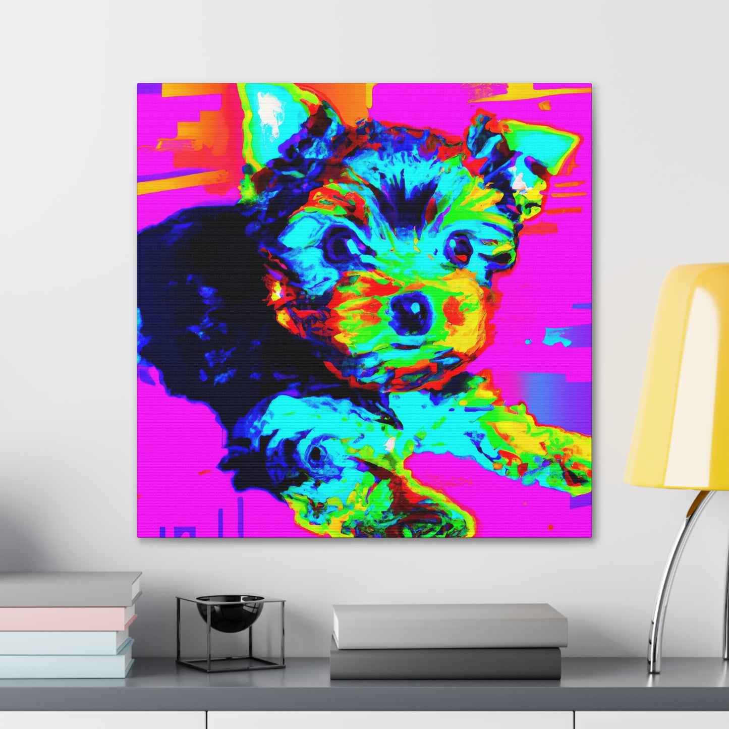 Kingston Dionita I - Yorkie Puppy - Canvas