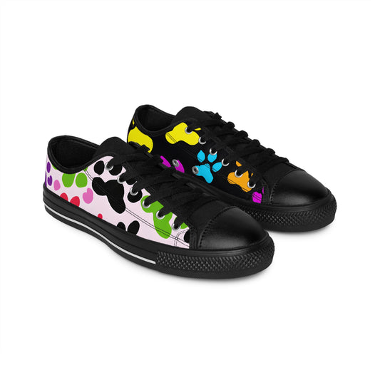 Soleil Chaussure - Paw Print - Low-Top