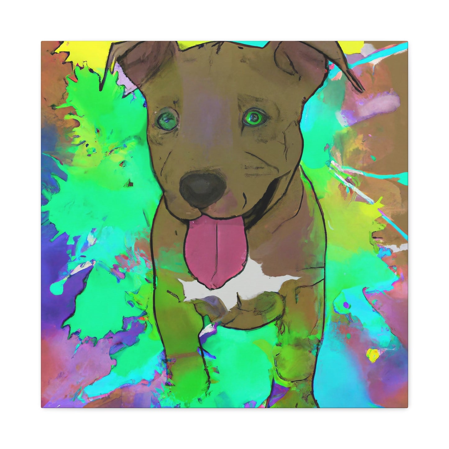 Kingston Viscounteau - Pitbull Puppy - Canvas