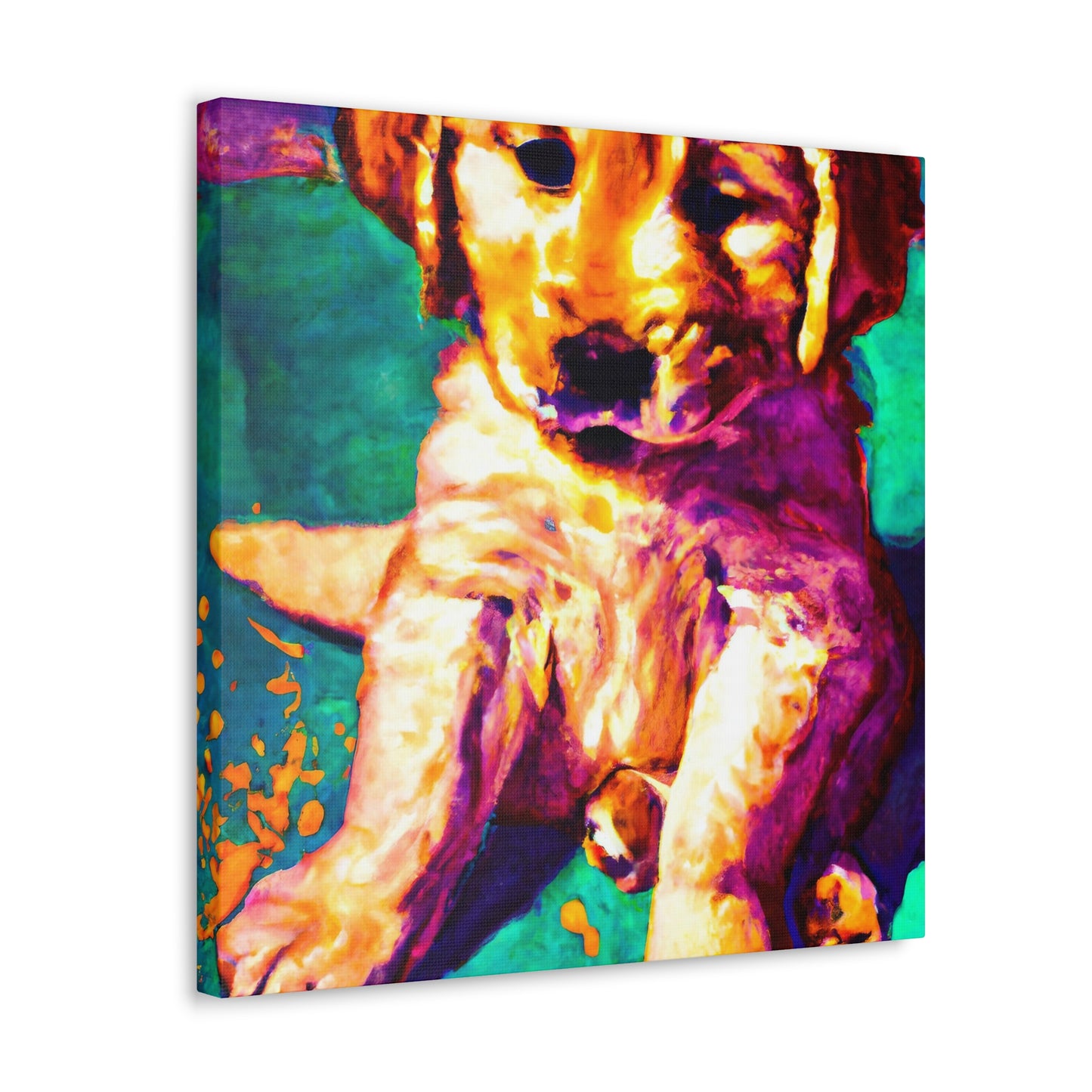 Aurora de Valois - Golden Retriever Puppy - Canvas