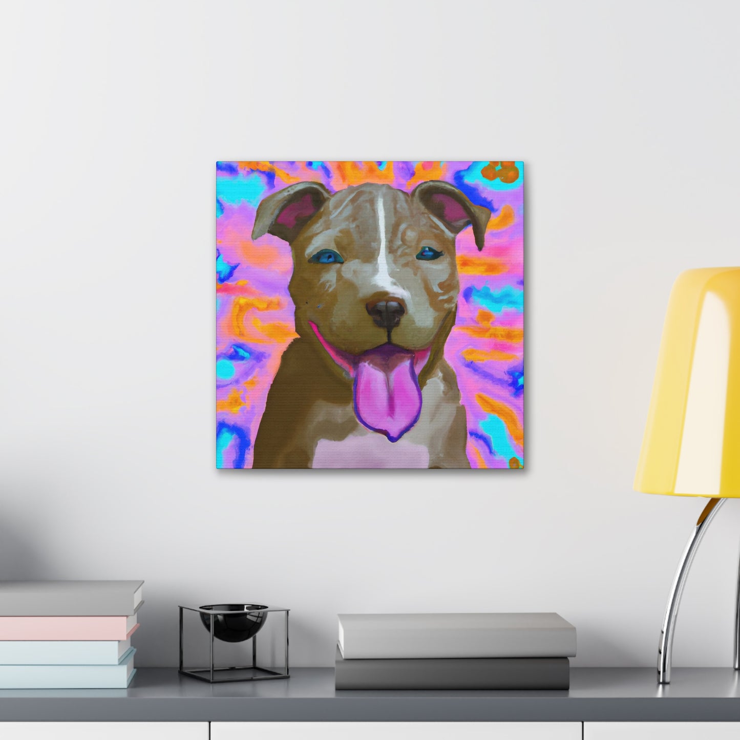 Prince/Princess Castellano of Italy - Pitbull Puppy - Canvas