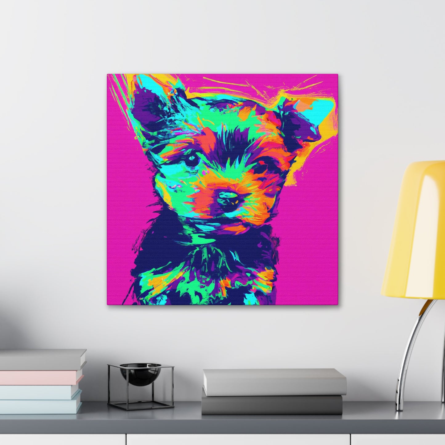 King Morgon of Gwent - Yorkie Puppy - Canvas