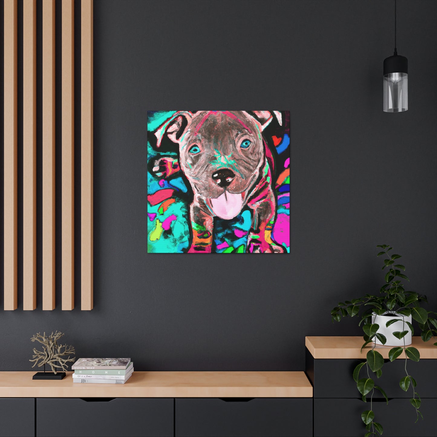 Princess Artemide of Florence - Pitbull Puppy - Canvas