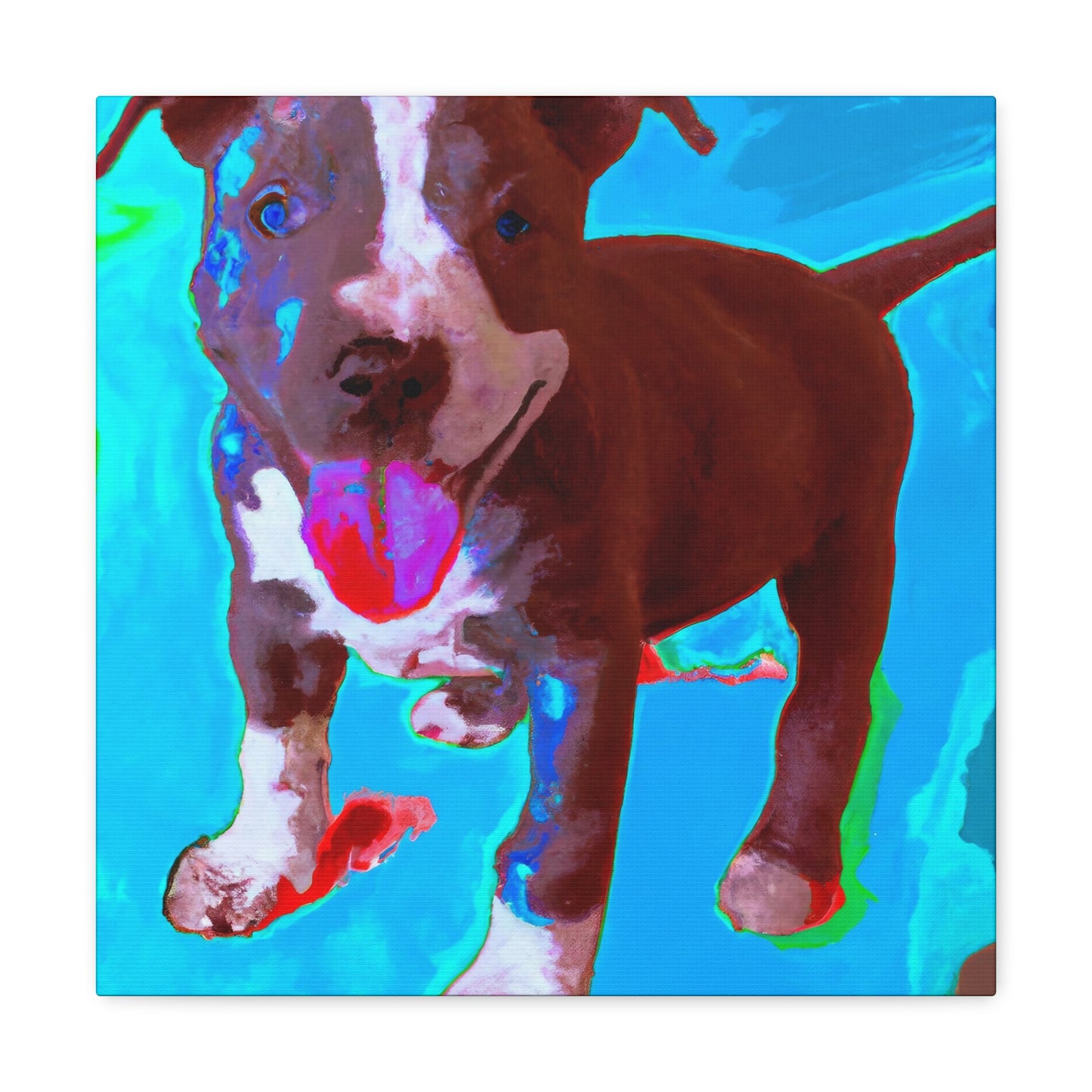 Rivana Von Rothshausen - Pitbull Puppy - Canvas