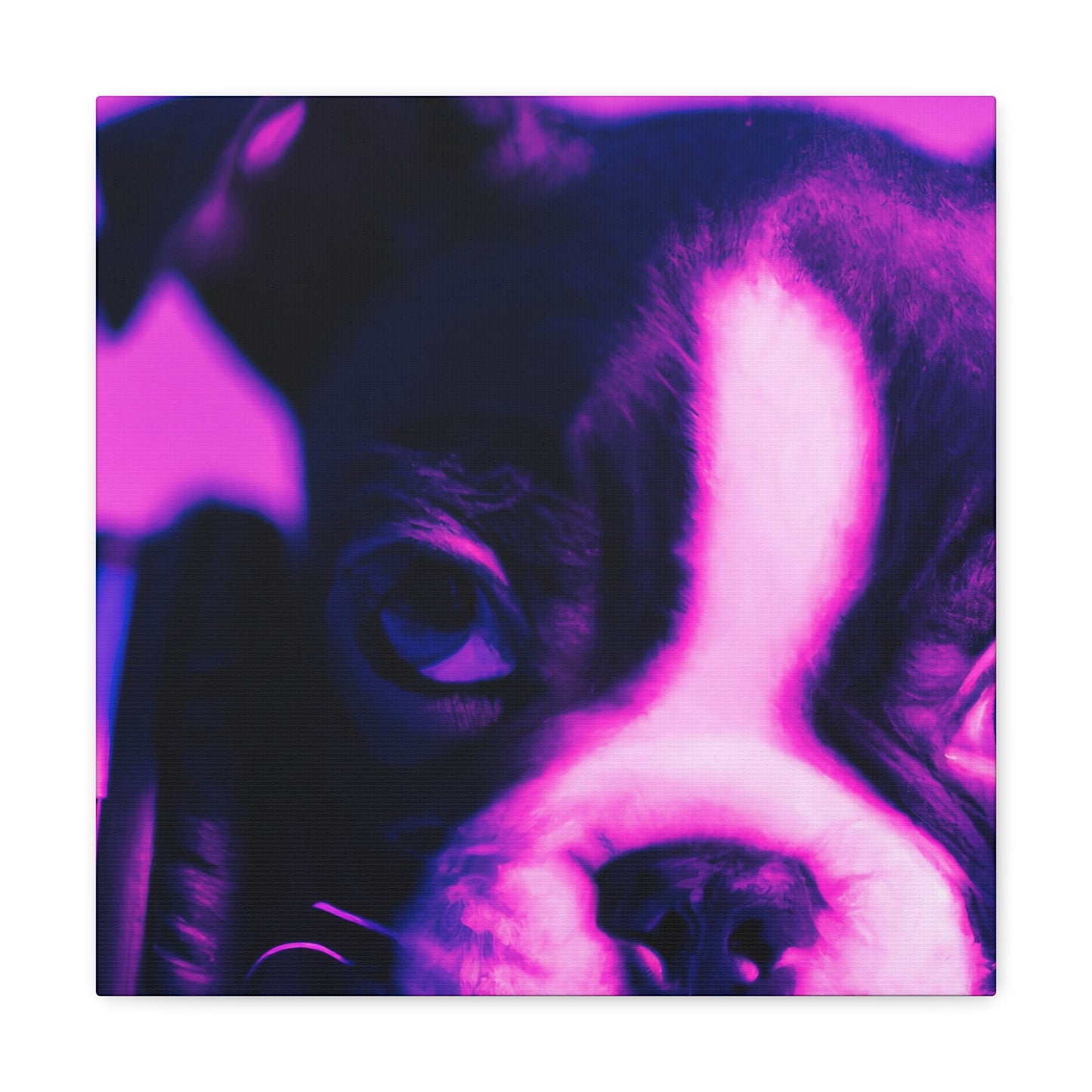 Sir Archibald Prescott von Leydenmore - Boston Terrier - Canvas