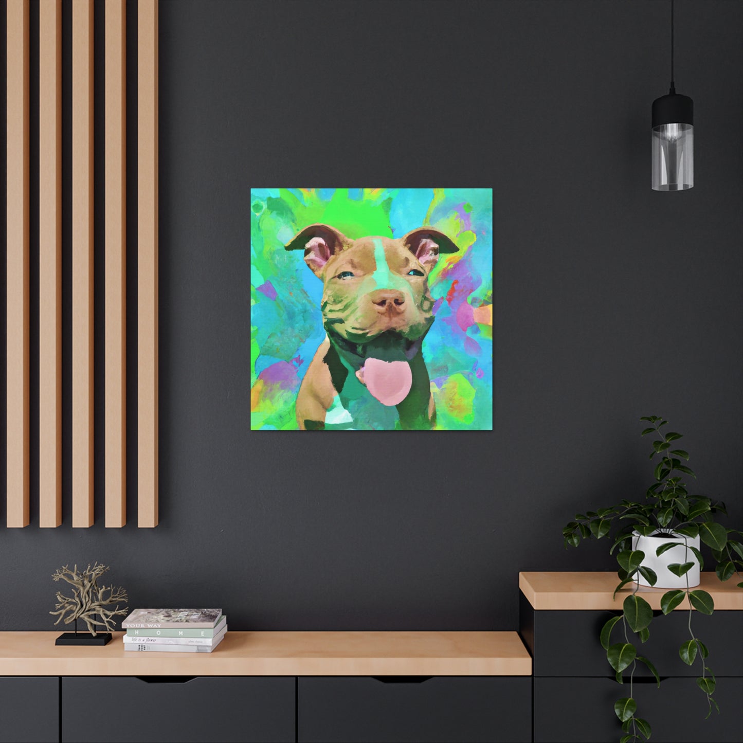 Princella Solamae - Pitbull Puppy - Canvas