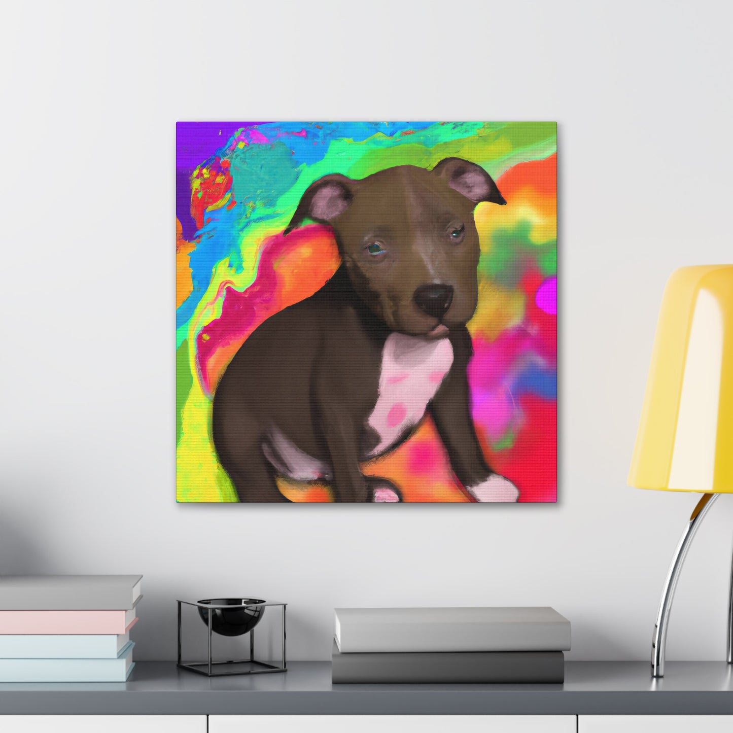 Augustus Royalty - Pitbull Puppy - Canvas