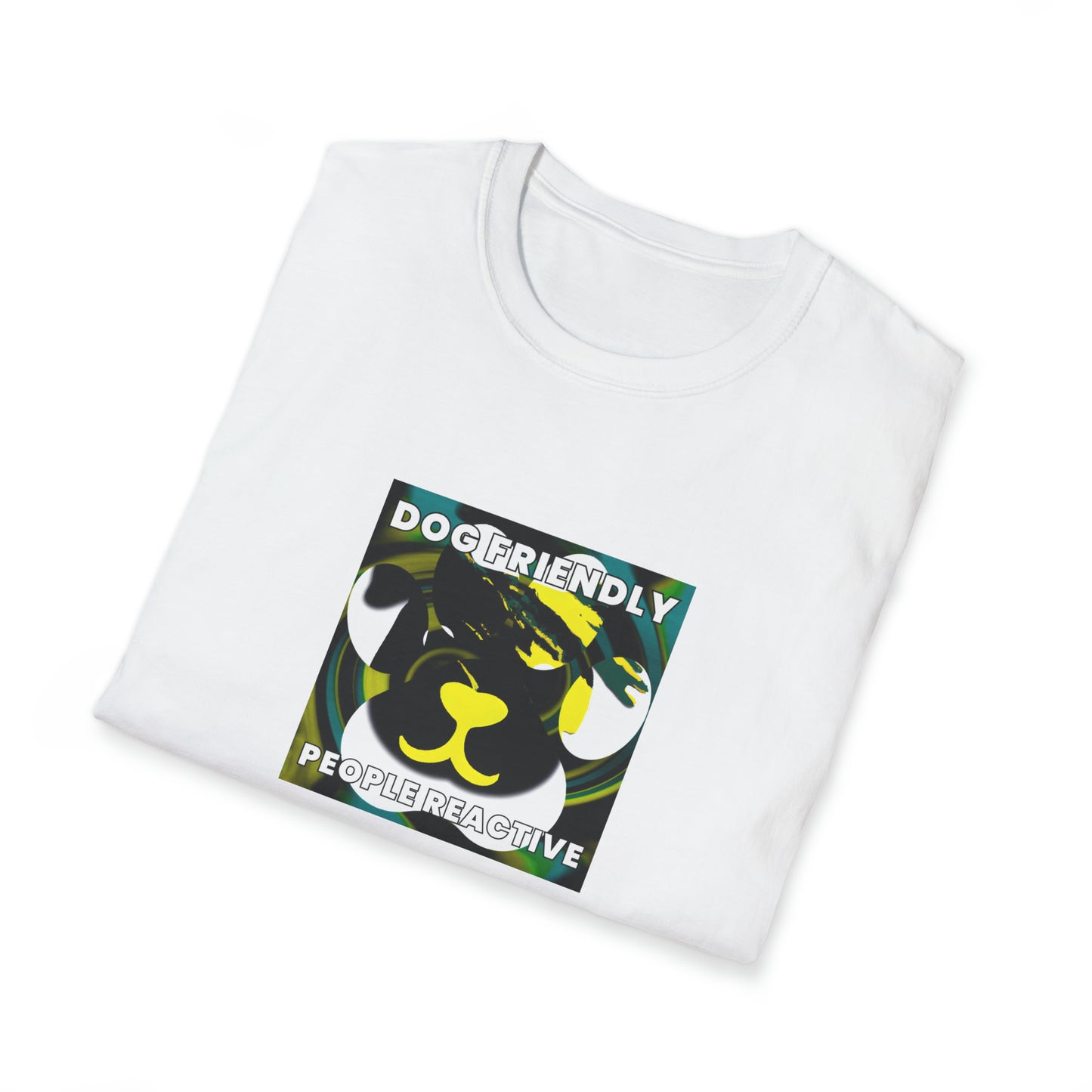 G-Funk Swagg - "Dog Friendly, People Reactive" (Yellow Blue Swirl) Unisex Tee