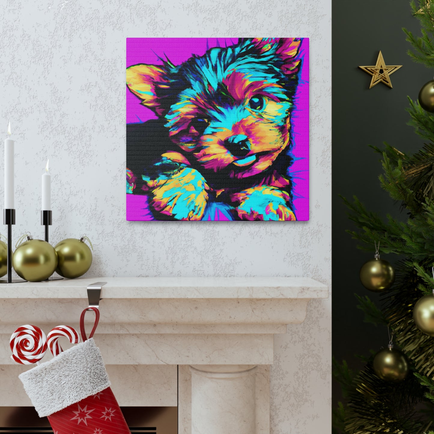 Kingston Noblephus - Yorkie Puppy - Canvas