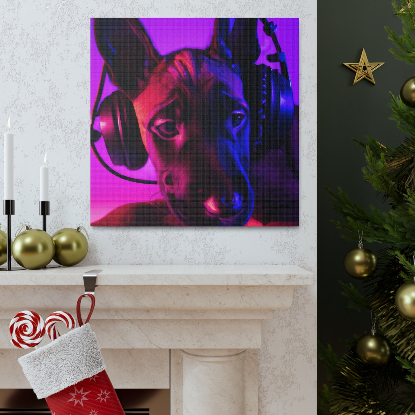 The Royal Artist Hughe Bramwall of Belgium - Belgian Malinois - Canvas