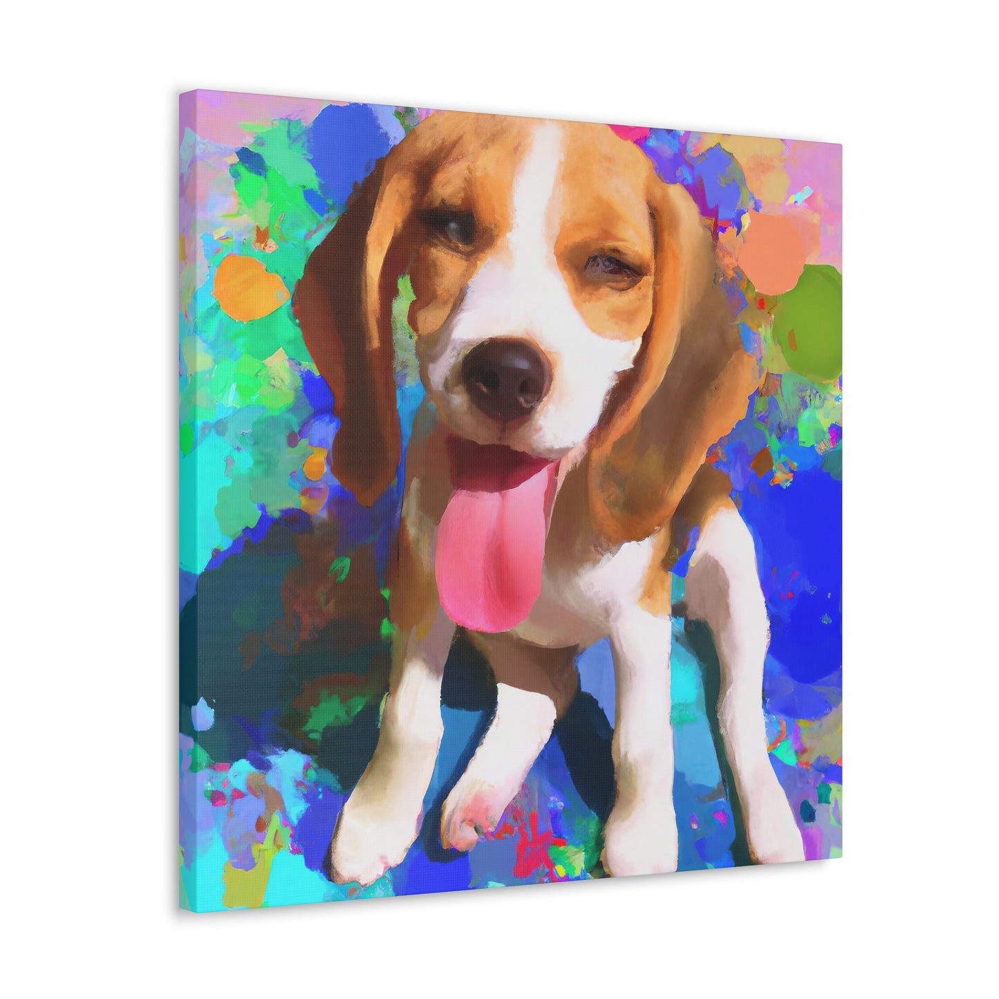 Prince/Princess Delana of the Van Gheyns. - Beagle Puppy - Canvas