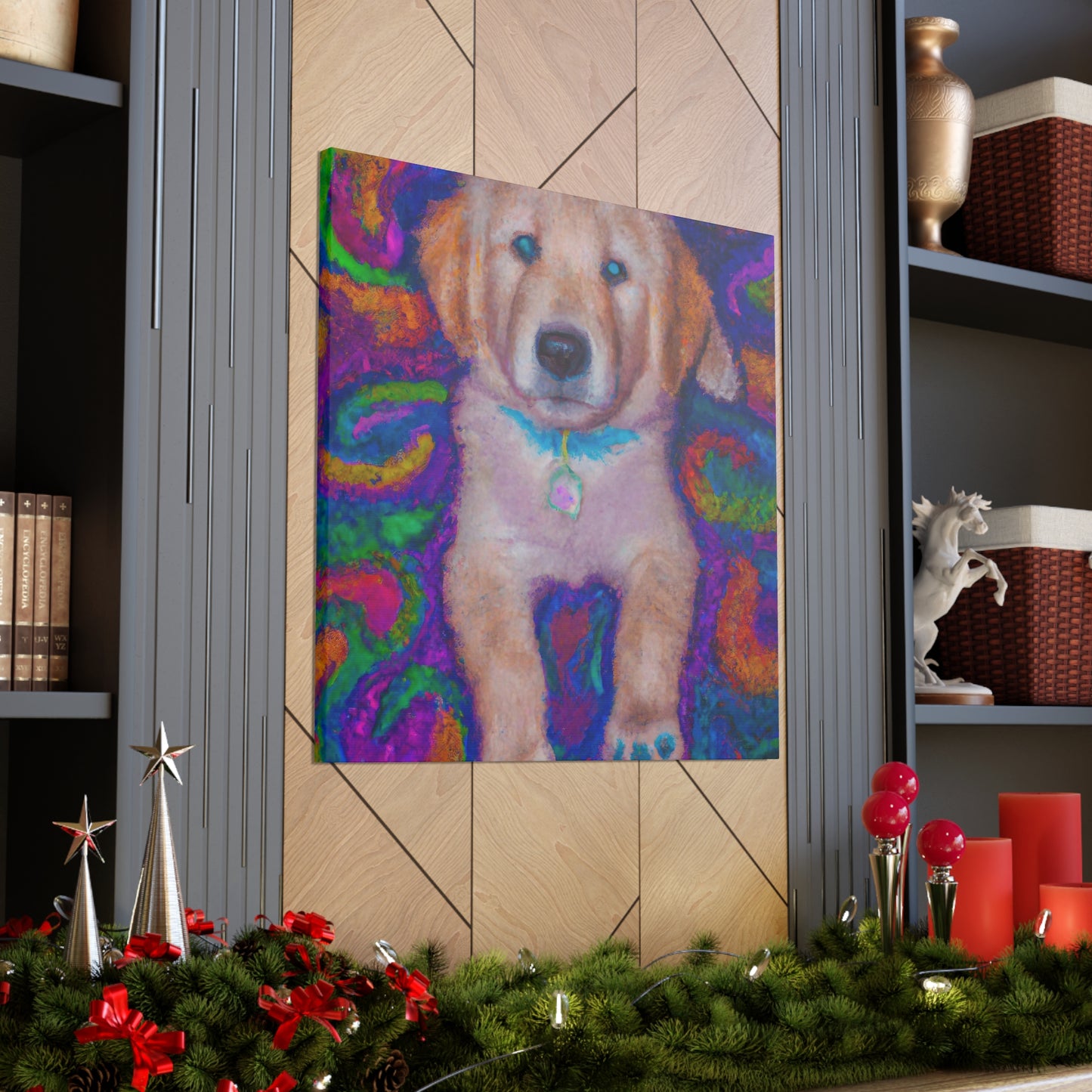 Lord Fausto Hopecliff - Golden Retriever Puppy - Canvas