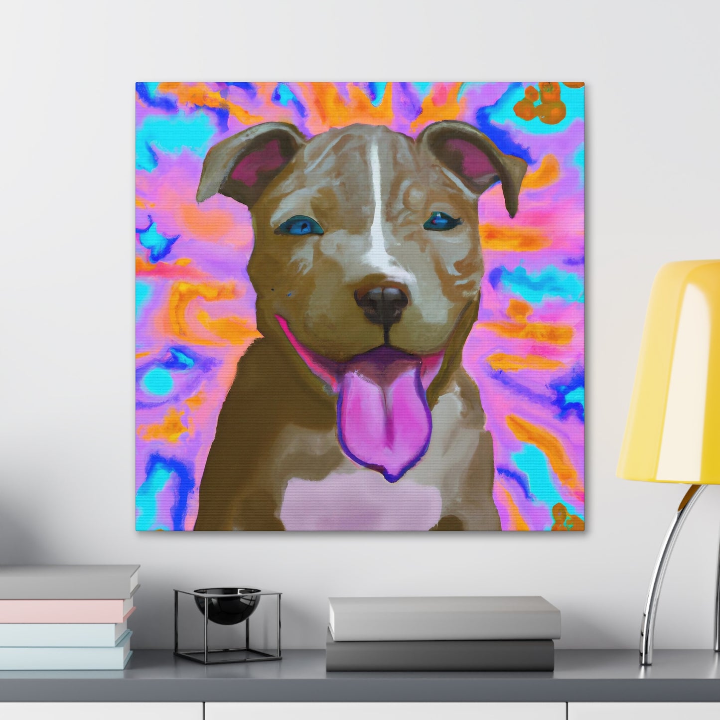 Prince/Princess Castellano of Italy - Pitbull Puppy - Canvas