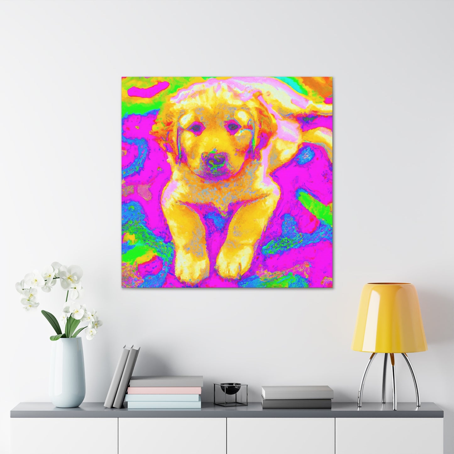 Kingston de la Vexis - Golden Retriever Puppy - Canvas