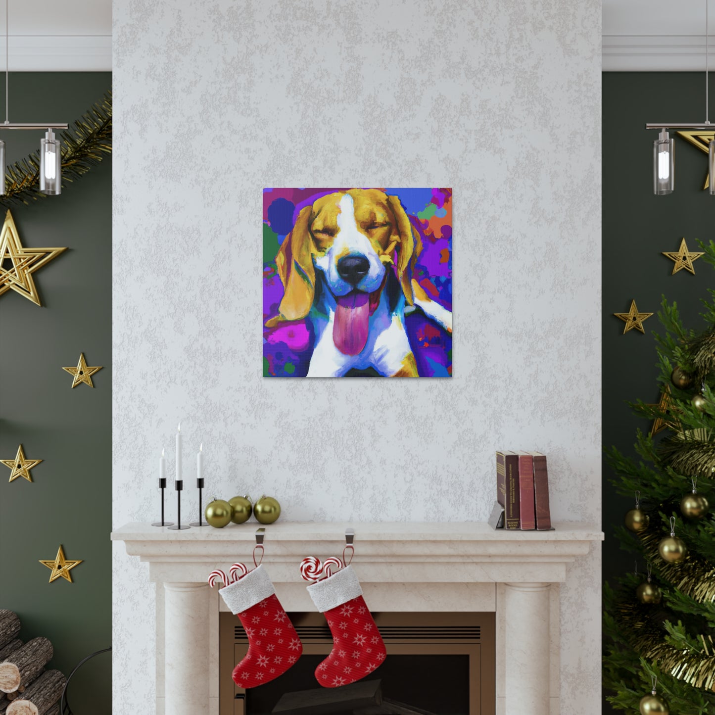 Gwendolynne the Noble Artist - Beagle Puppy - Canvas