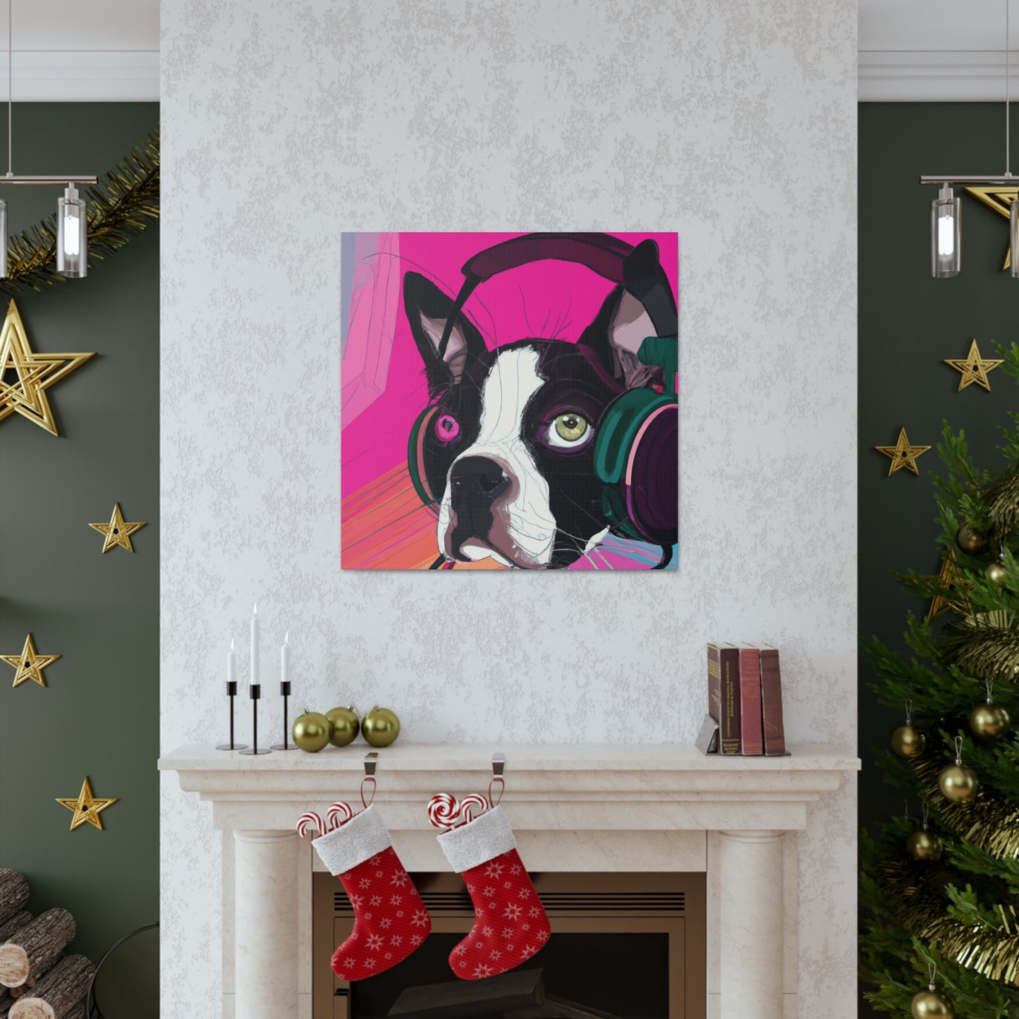 Countess Abigail Amethyst Parmelee of Boston. - Boston Terrier - Canvas