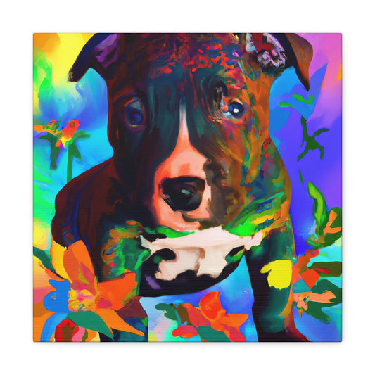 Duchess Ginevra de' Medici - Pitbull Puppy - Canvas